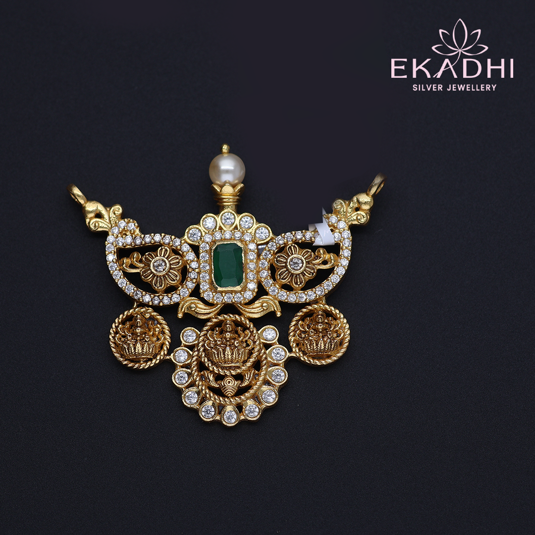 HJ12829 - CZ Black Bead Pendant