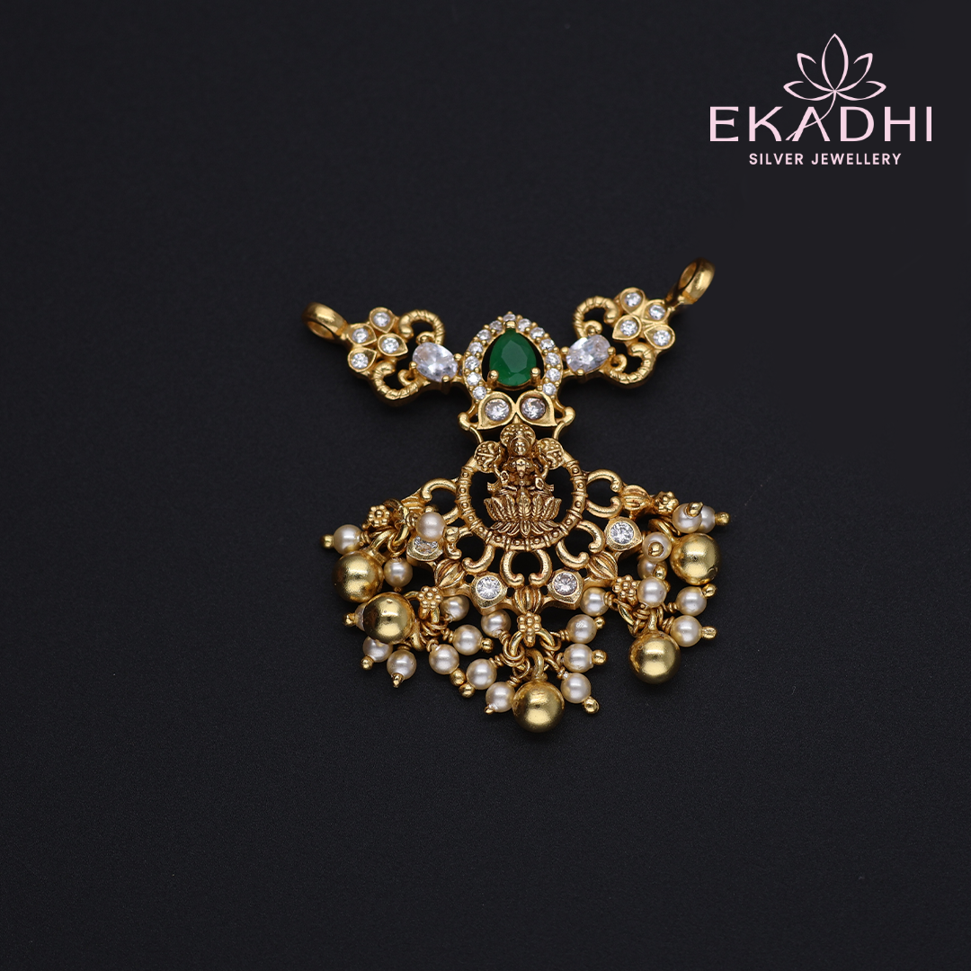 HJ12878 - Nakshi Black Bead Pendant