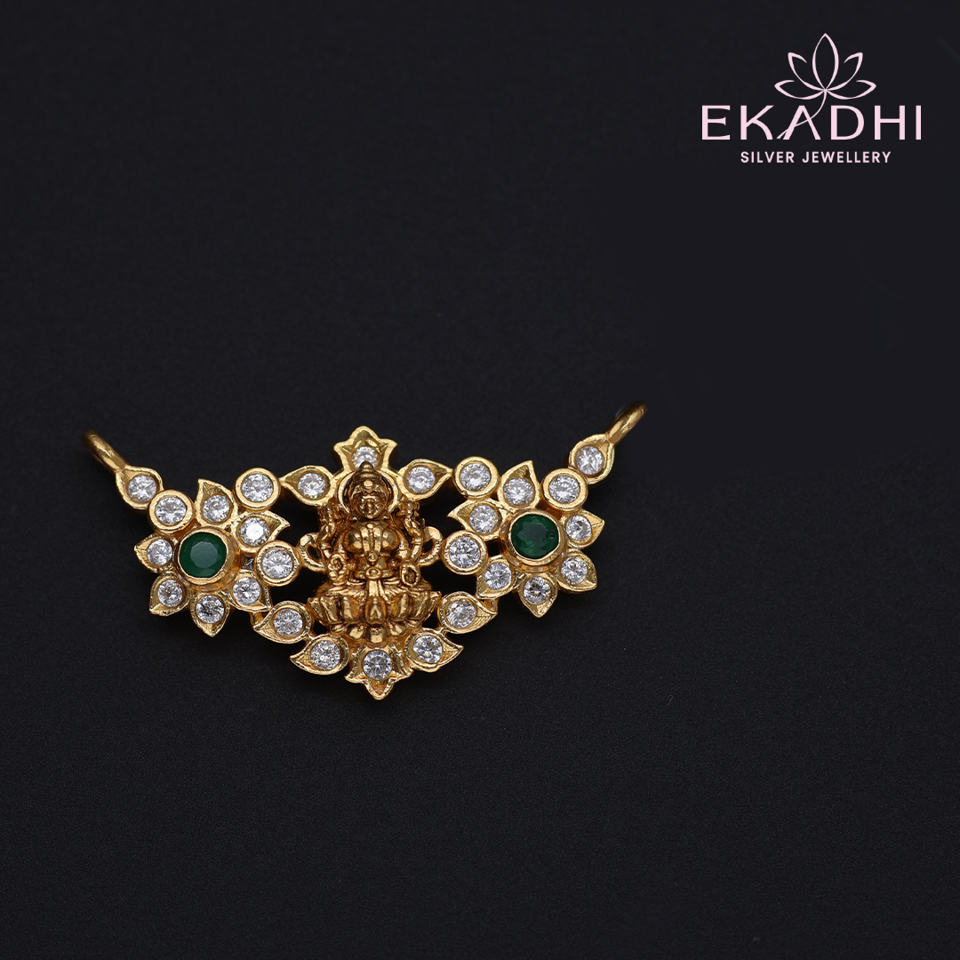 HJ12895 - Nakshi Black Bead Pendant