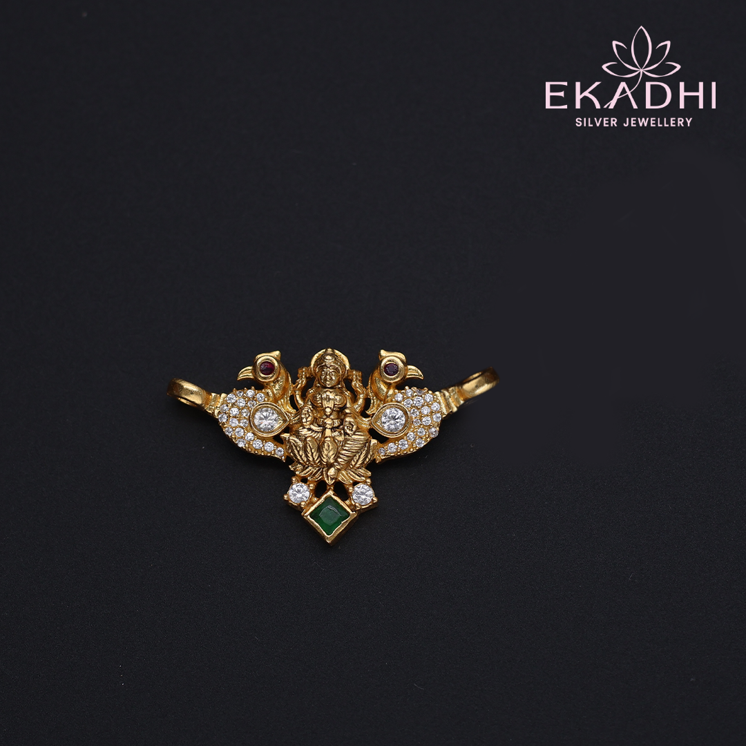 HJ12897 - Nakshi Black Bead Pendant