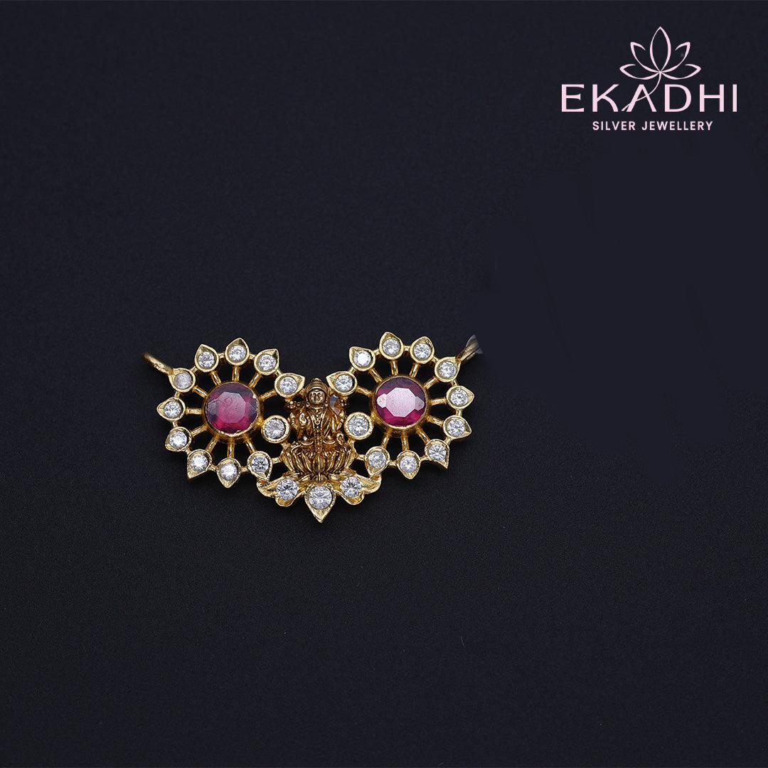 HJ12902 - Nakshi Black Bead Pendant