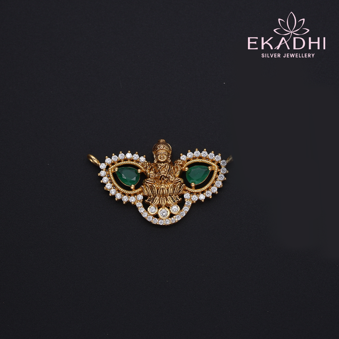 HJ12907 - CZ Black Bead Pendant