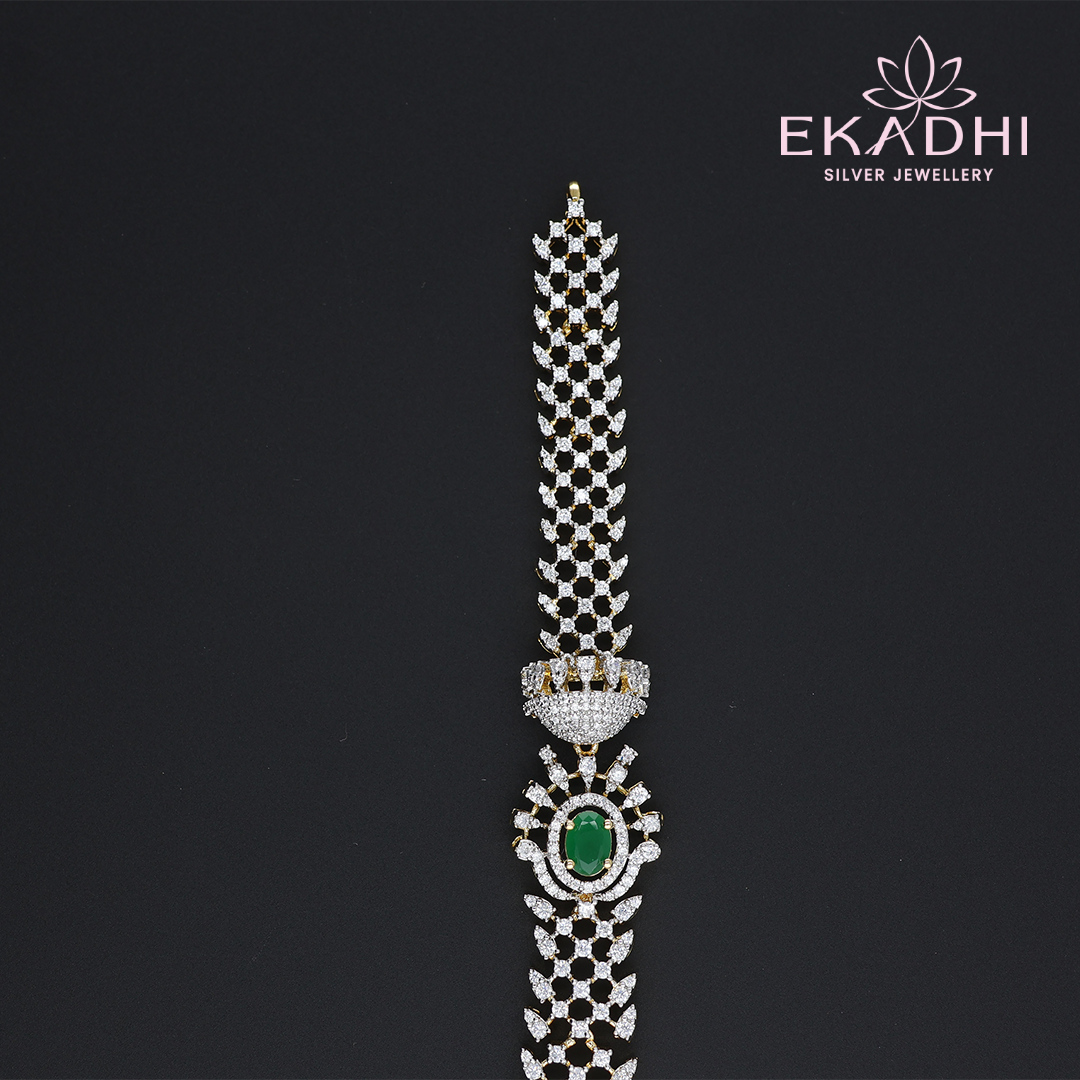 HJ13040 – Long CZ Stone Haram for Brides