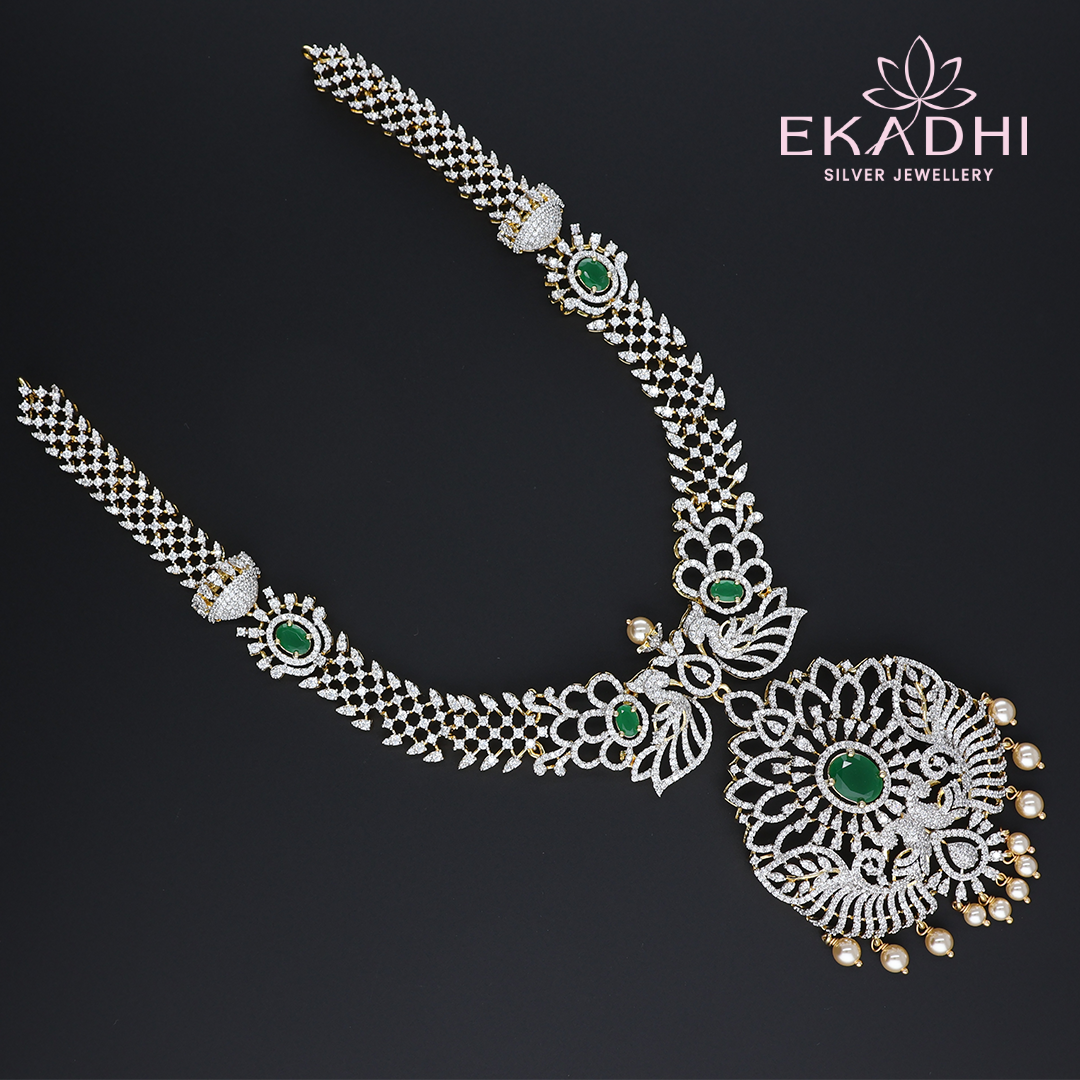 HJ13040 – Long CZ Stone Haram for Brides