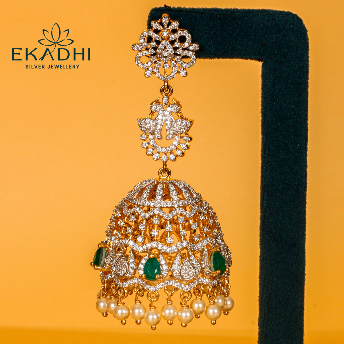 HJ13110 - PREMIUM CZ JHUMKA