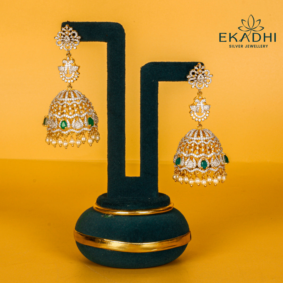 HJ13110 - PREMIUM CZ JHUMKA