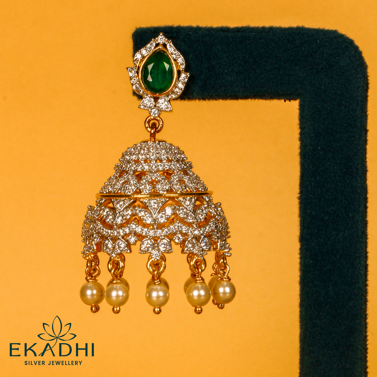 HJ13112 - PREMIUM CZ JHUMKA