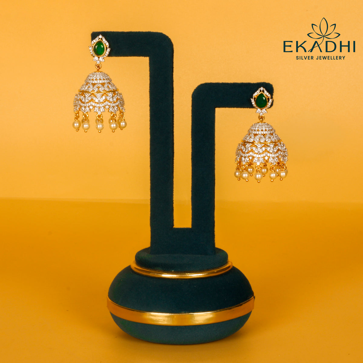 HJ13112 - PREMIUM CZ JHUMKA