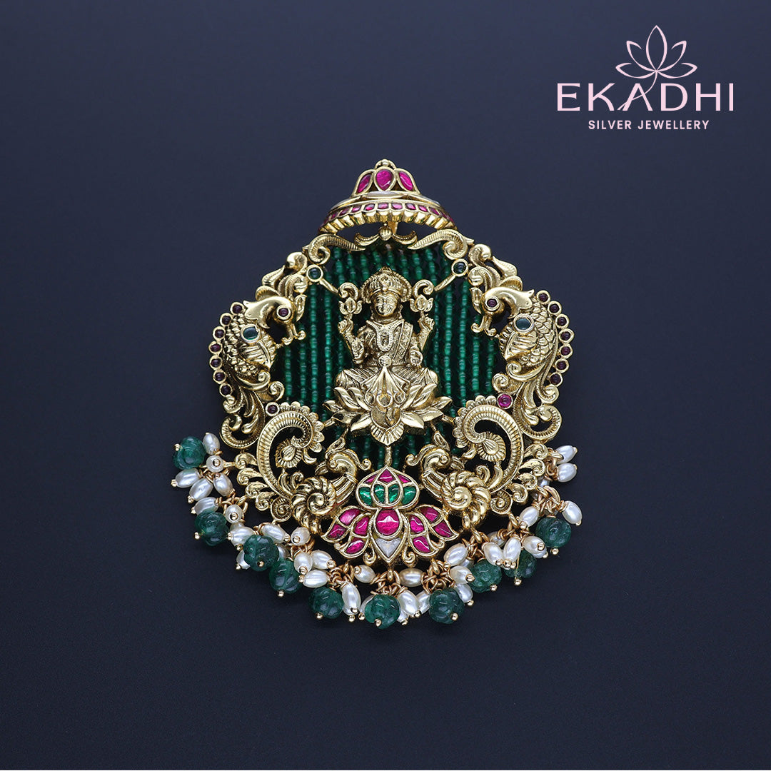 HJ13377 – Temple Jewellery Style Nakshi Pendant