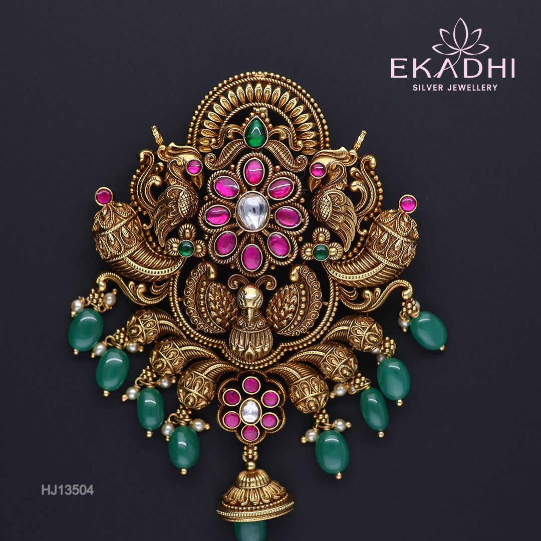HJ13504 – Nakshi Ultra-Lightweight Pendant with Traditional Design