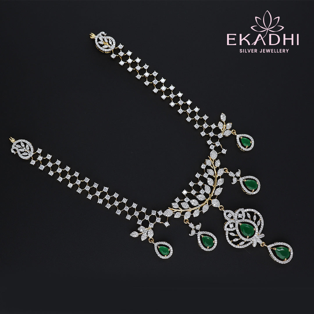 HJ13591 – Long Premium CZ Necklace for Special Occasions