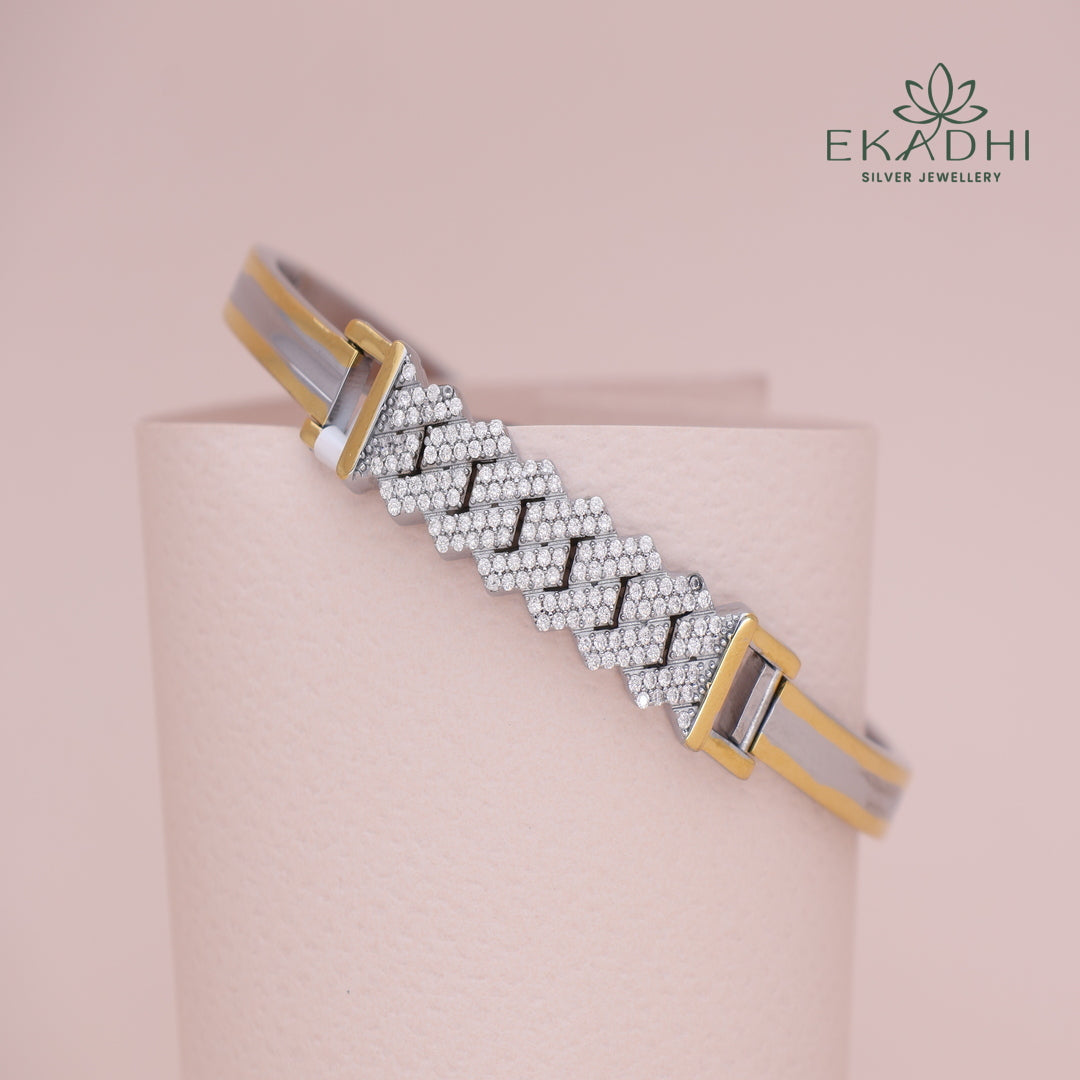 HJ13871-Sliver CZ Kada