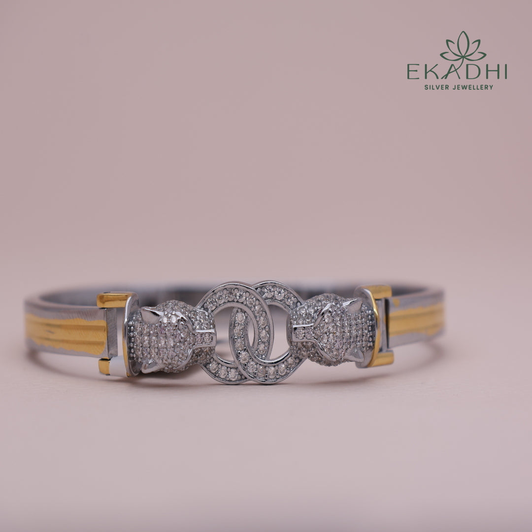 HJ13874-Sliver CZ Kada