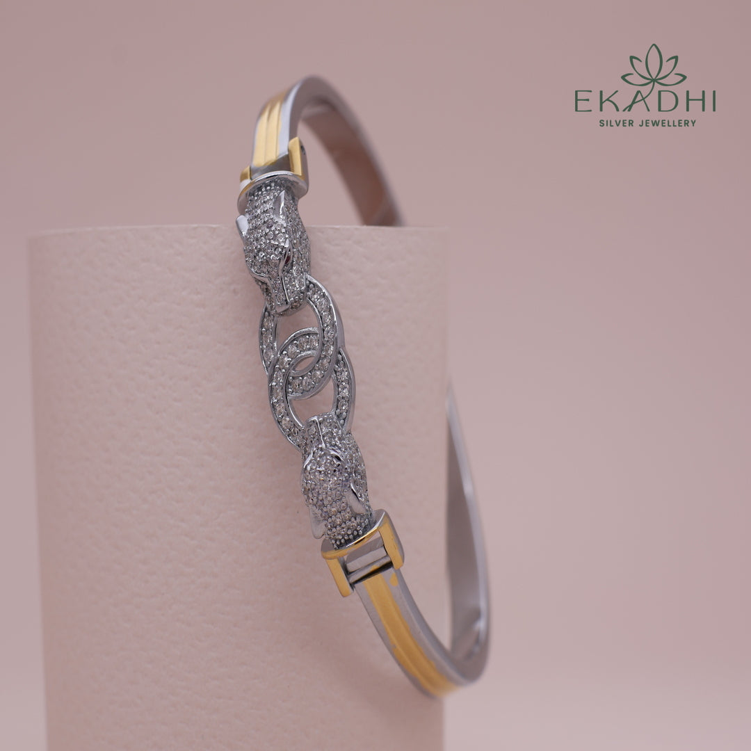 HJ13874-Sliver CZ Kada