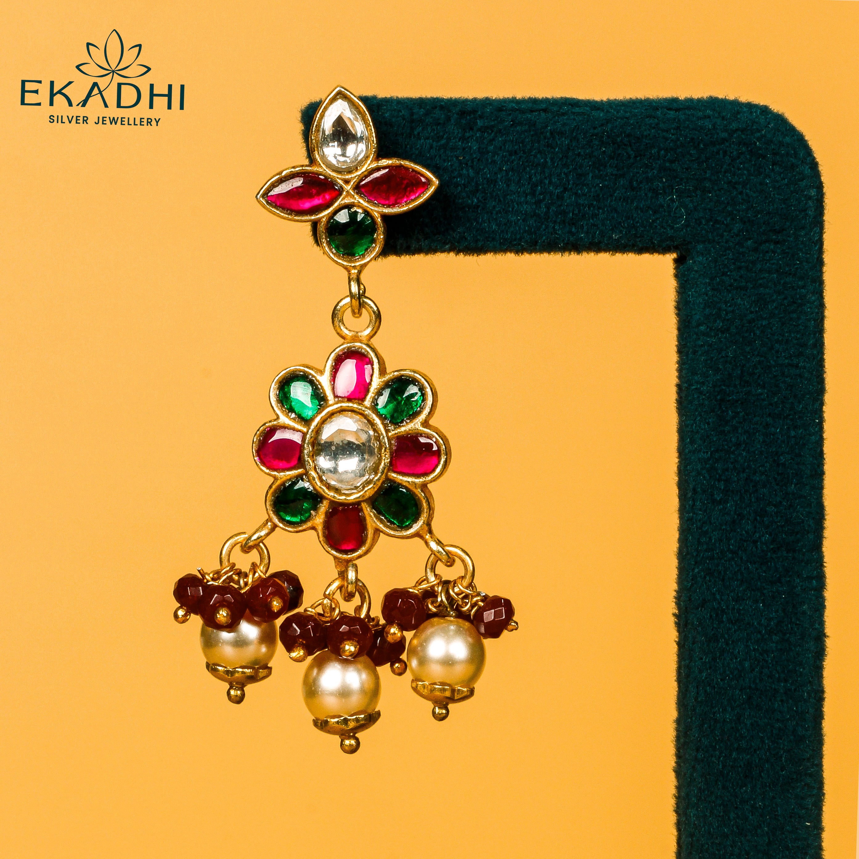 HJ17007 - KUNDAN EARRING