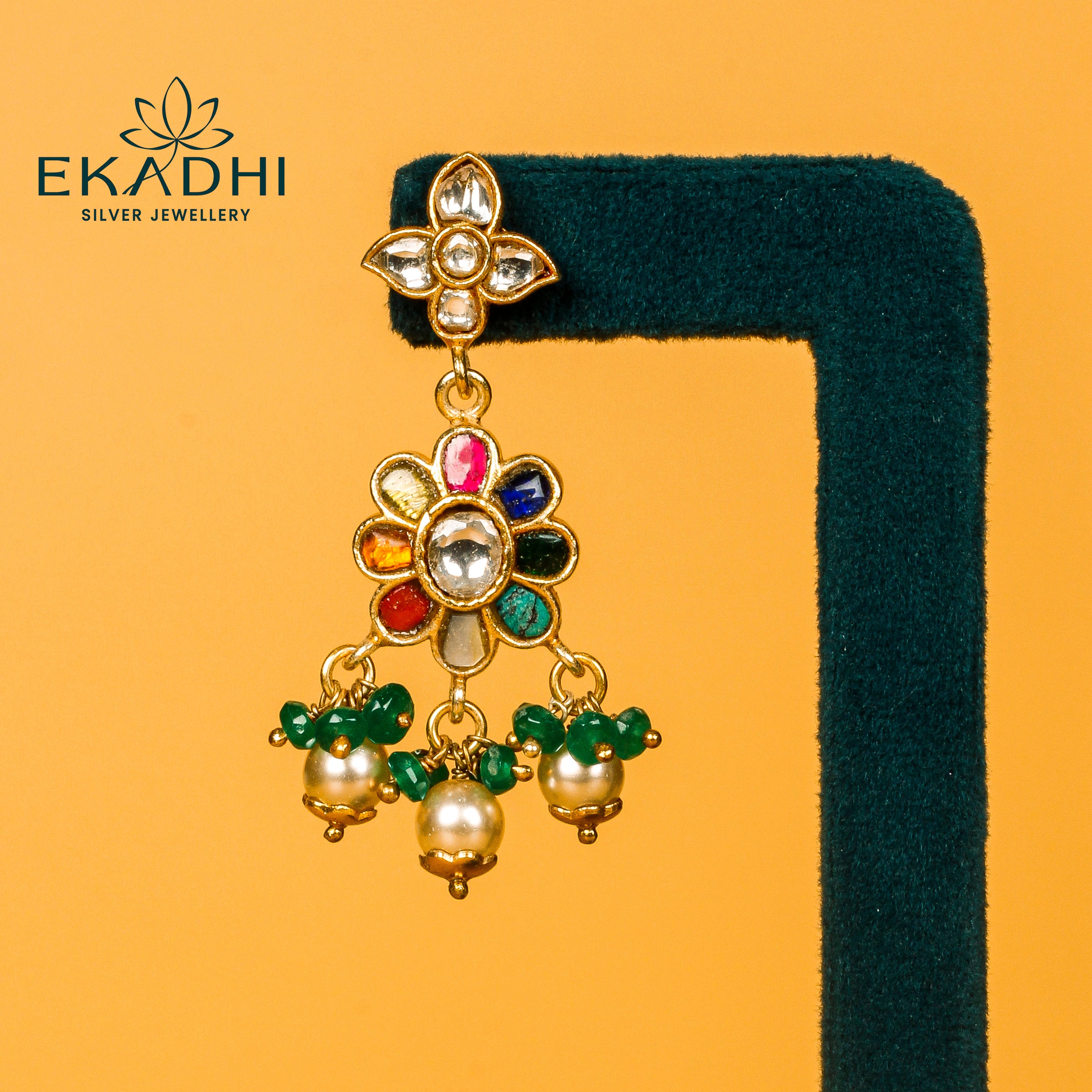 HJ17014 - KUNDAN EARRING