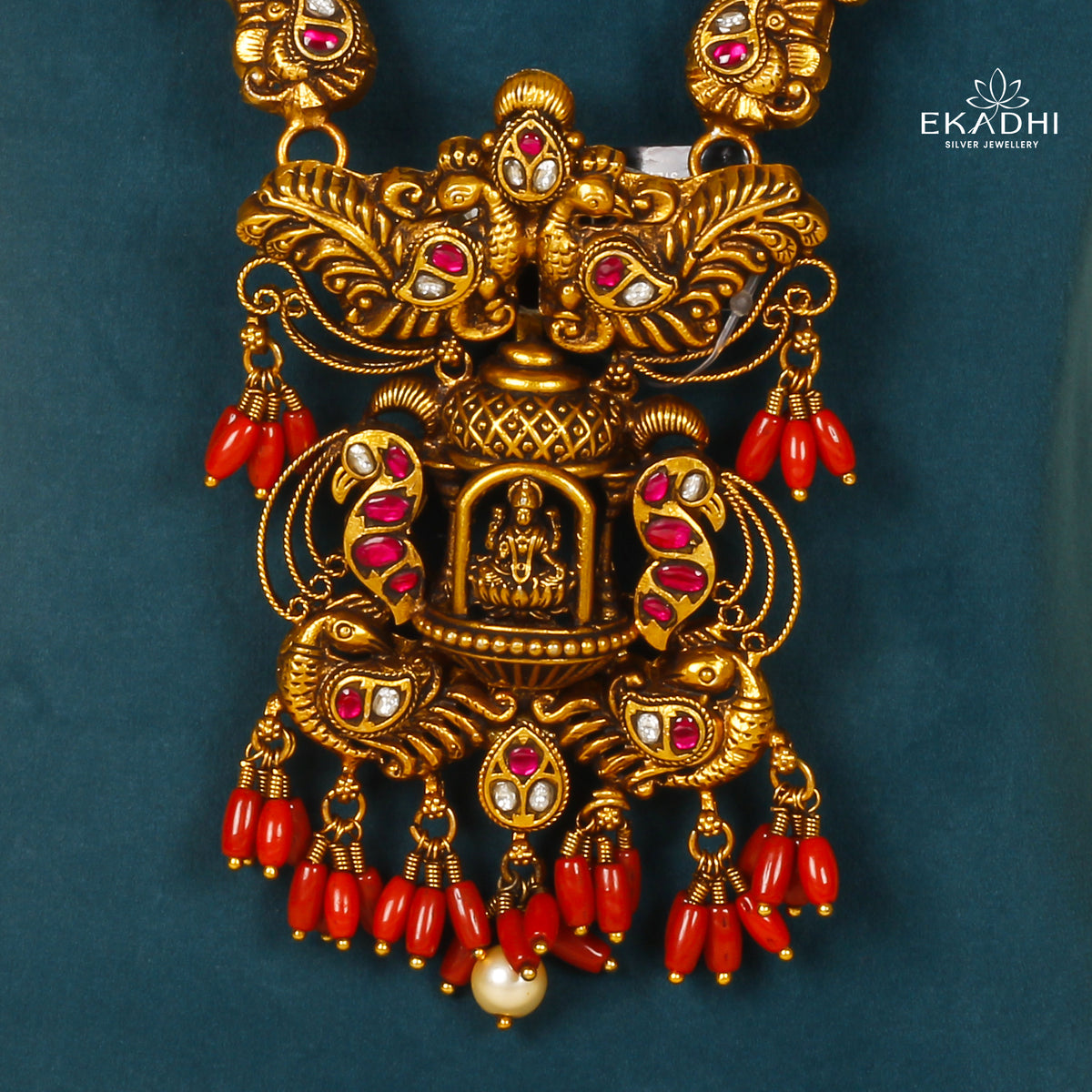 HJ26401 - KUNDAN CHAIN PENDANT