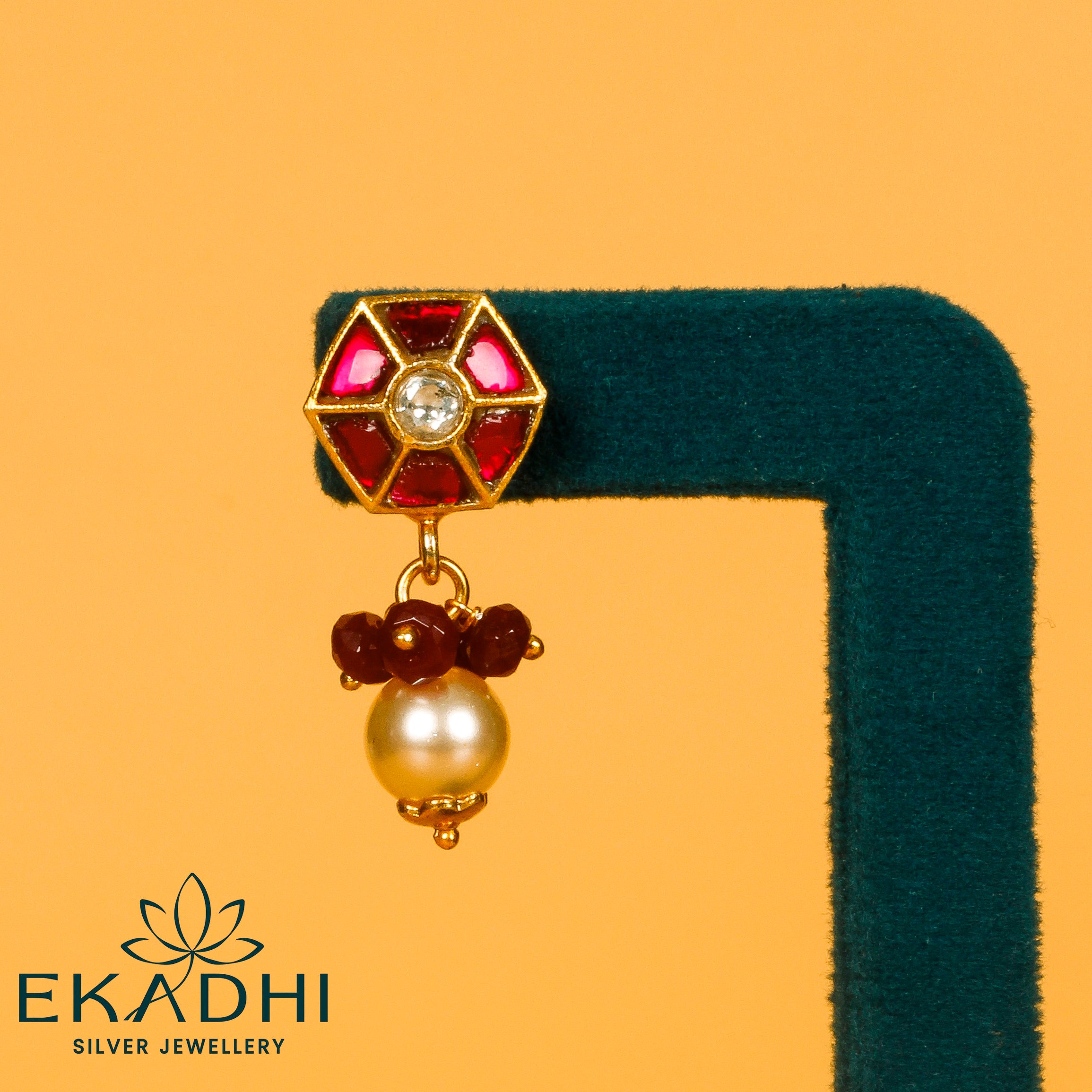 HJ26605 - KUNDAN EARRING