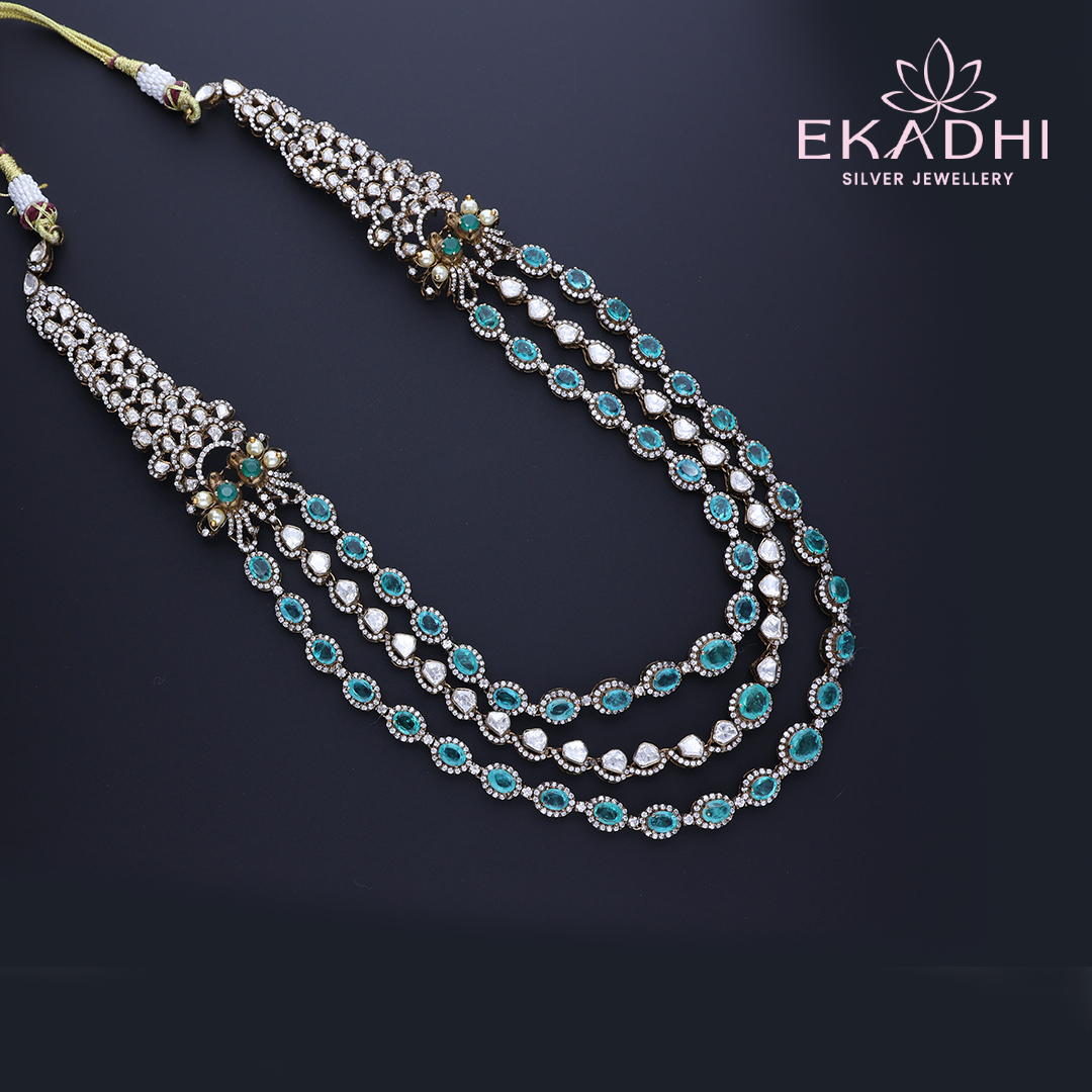 HJ2855 – 3-Layered Green Stone Victorian Haram