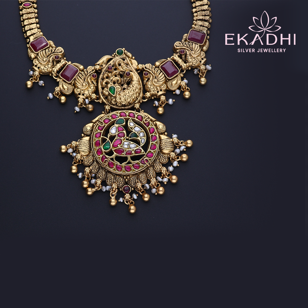 HJ3046 – Nakshi Kundan CZ Necklace