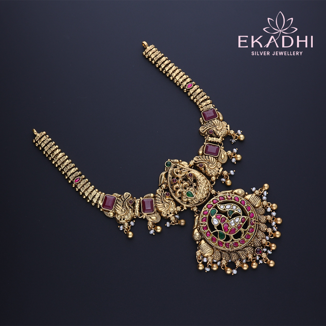 HJ3046 – Nakshi Kundan CZ Necklace
