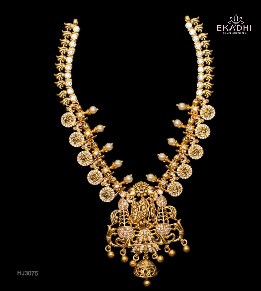 (HJ3075) - Nakshi CZ Necklace
