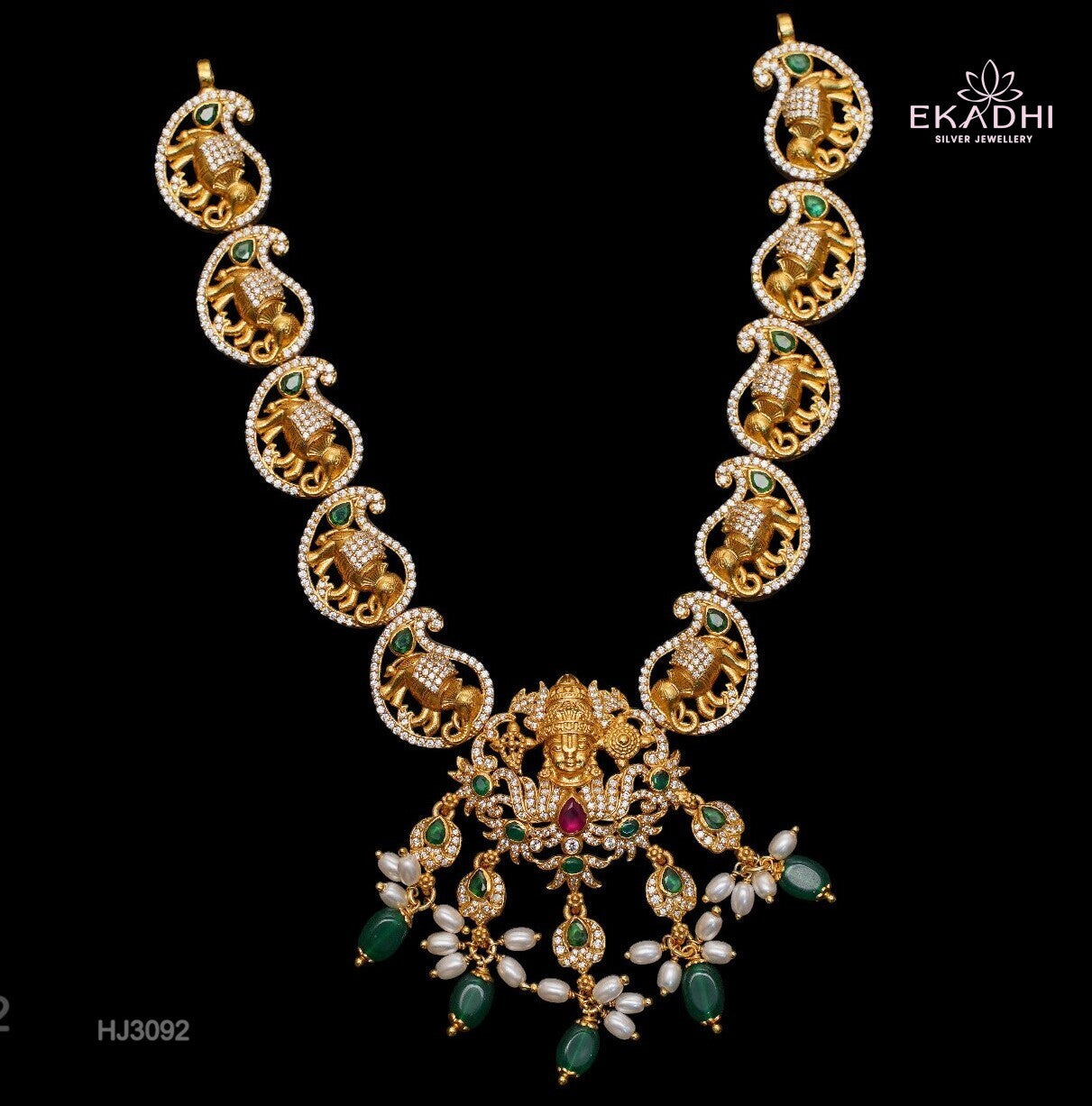 HJ3092 - Nakshi CZ Necklace