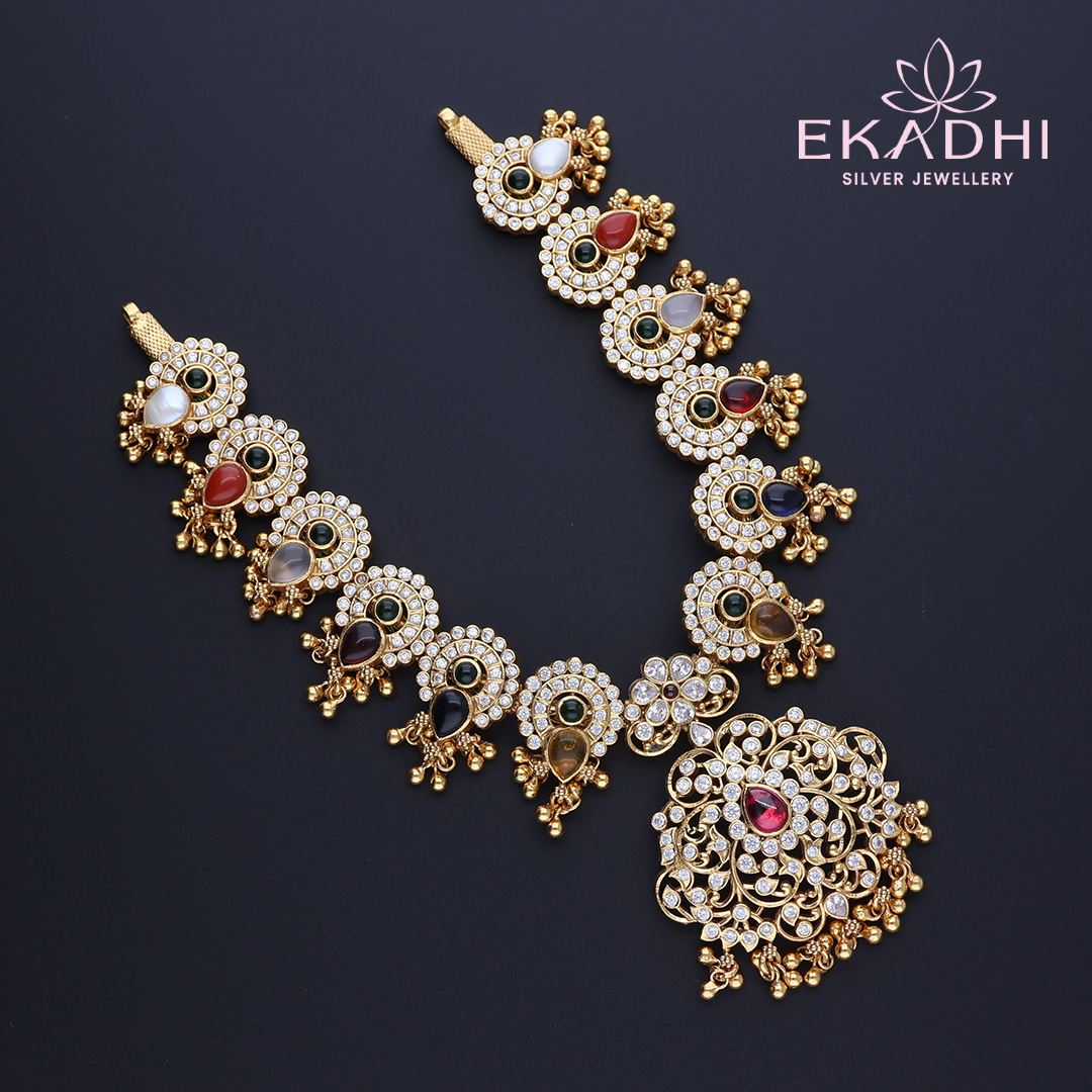 HJ3117 – Nakshi Necklace with CZ Detailing