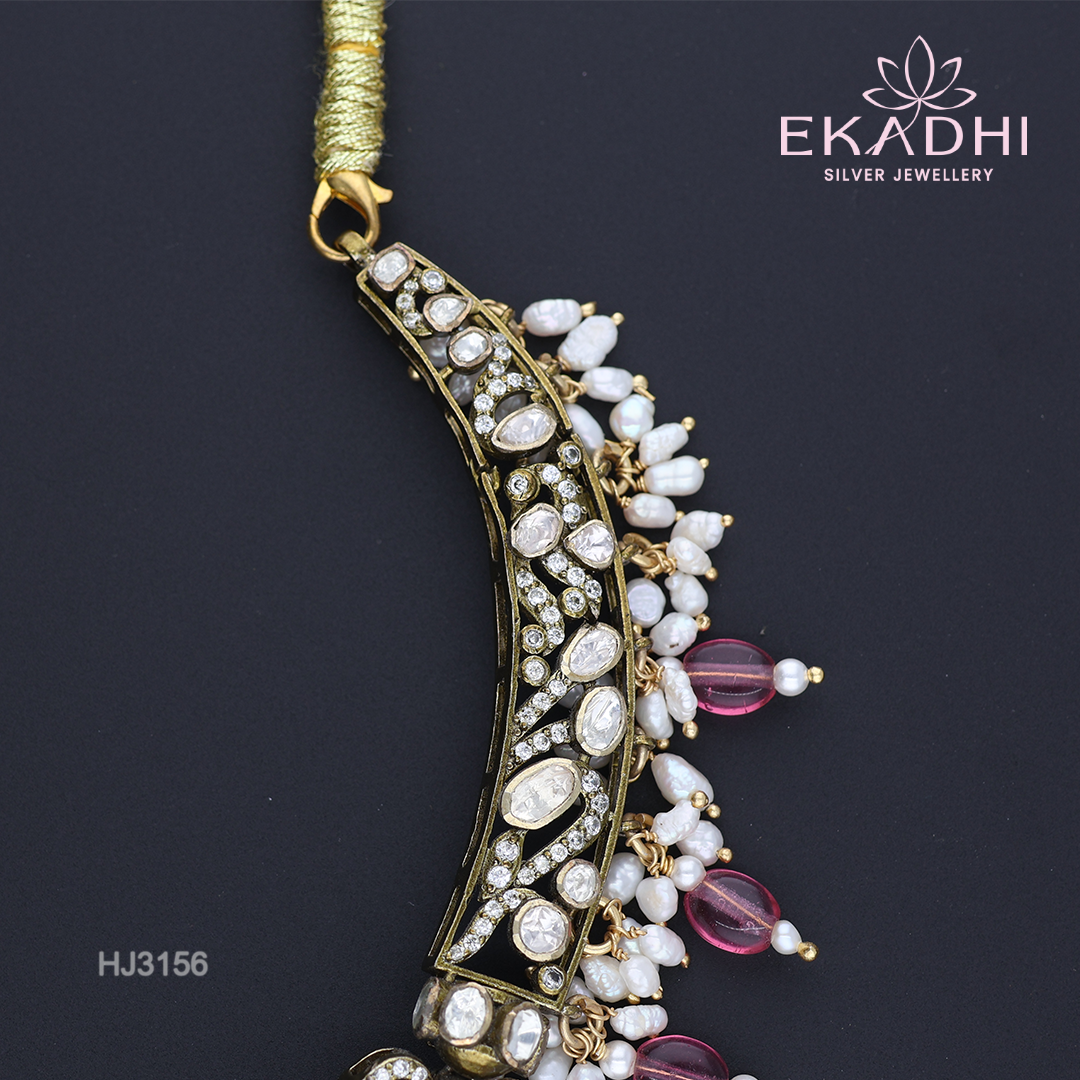 HJ3156 – Victorian Necklace with Red Beads