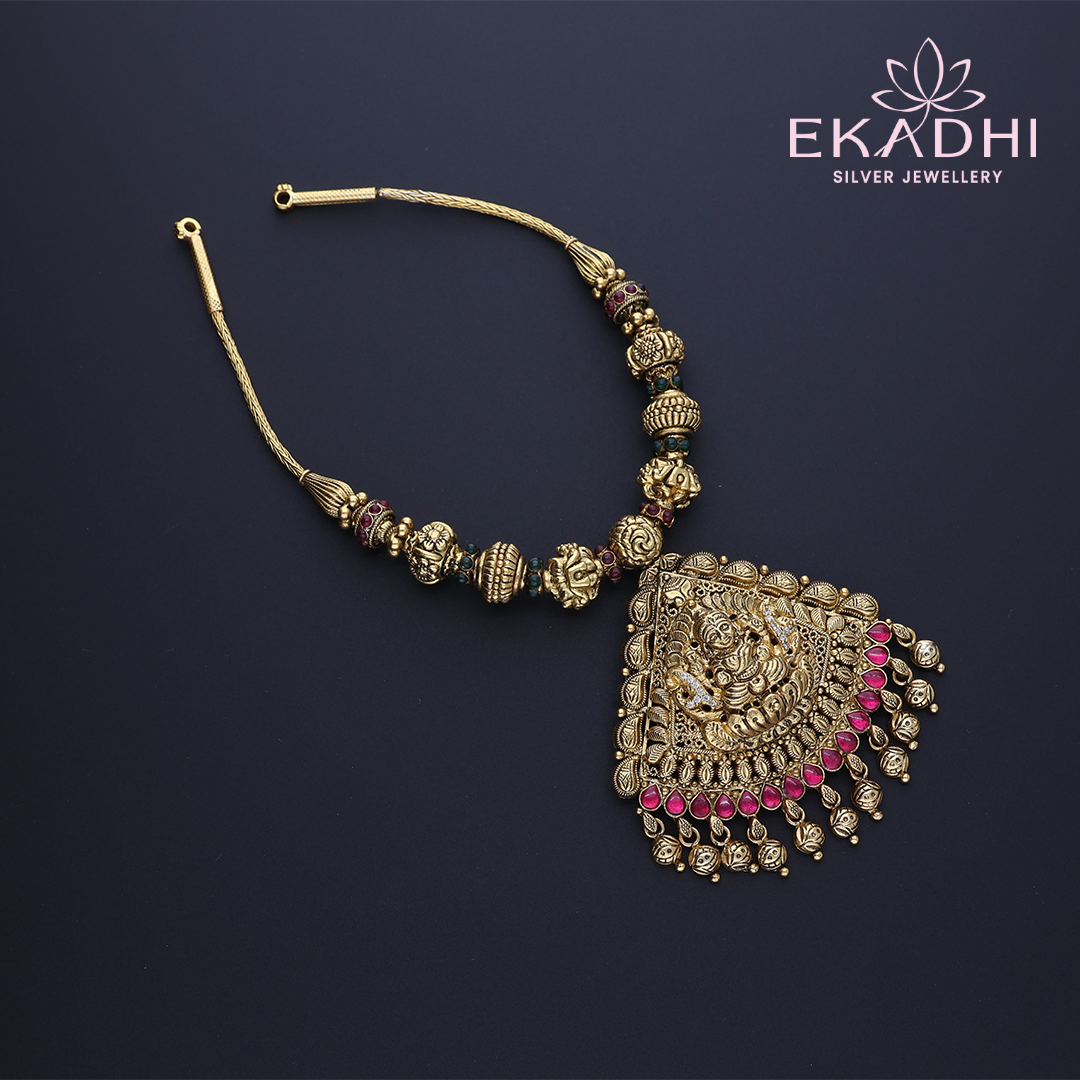 HJ3245 – Short Nakshi Necklace with Pendant