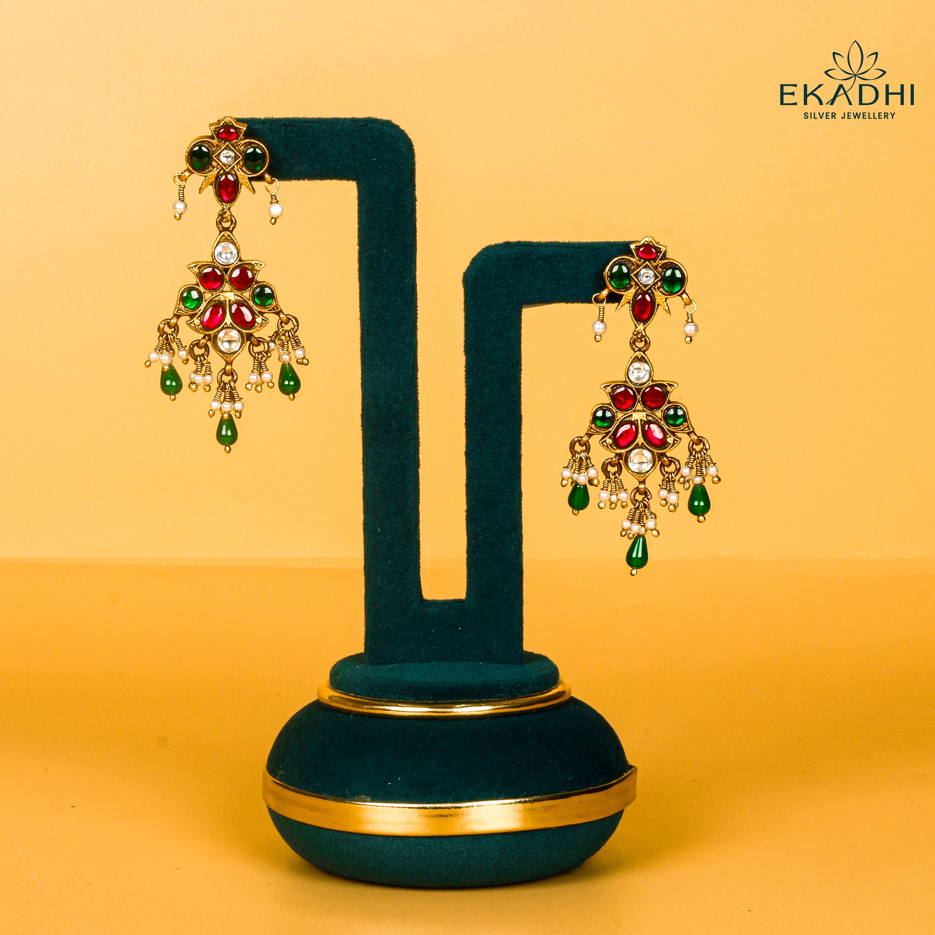 HJ33865 - NAKSHI KUNDAN EARRING