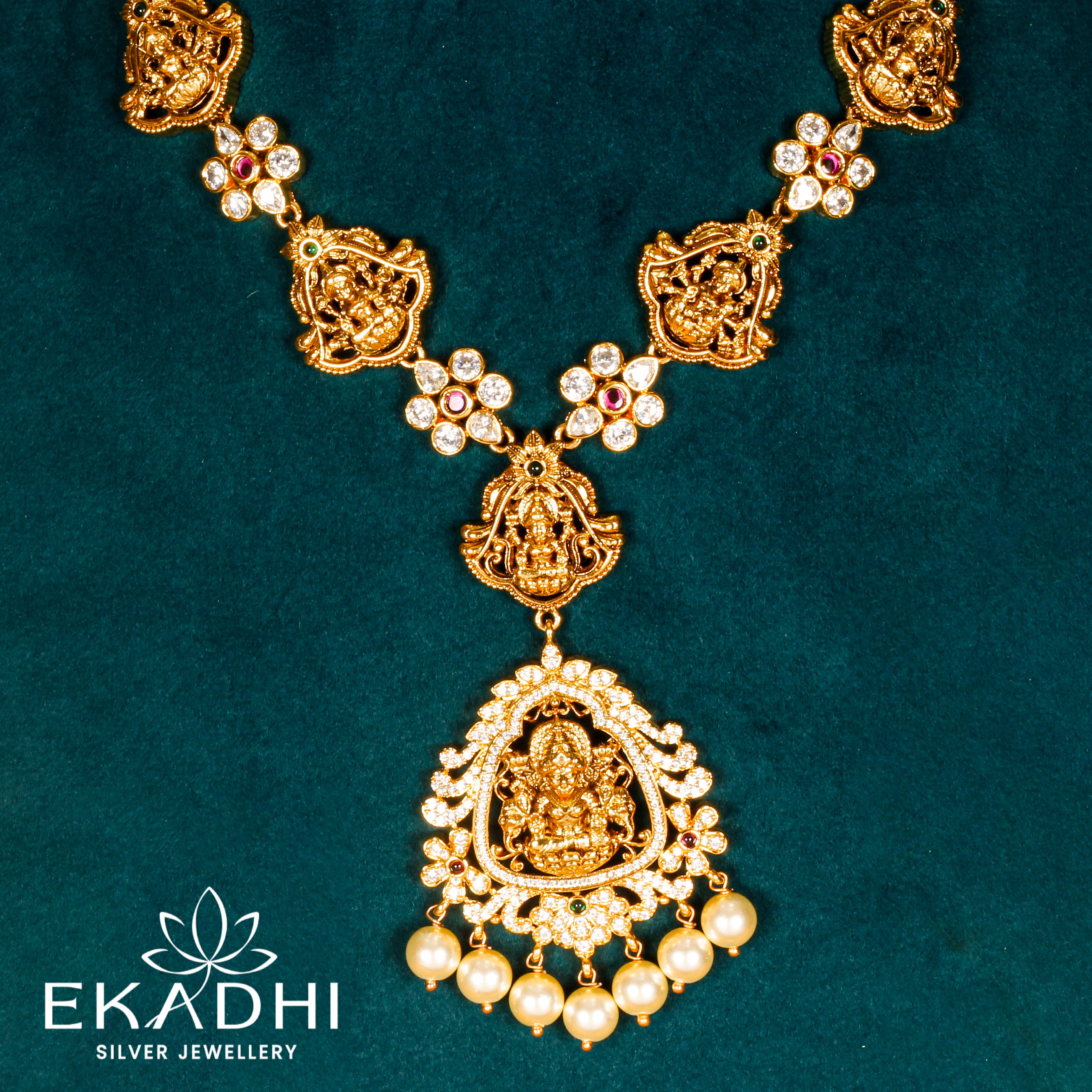 HJ38910 - NAKSHI CZ NECKLACE