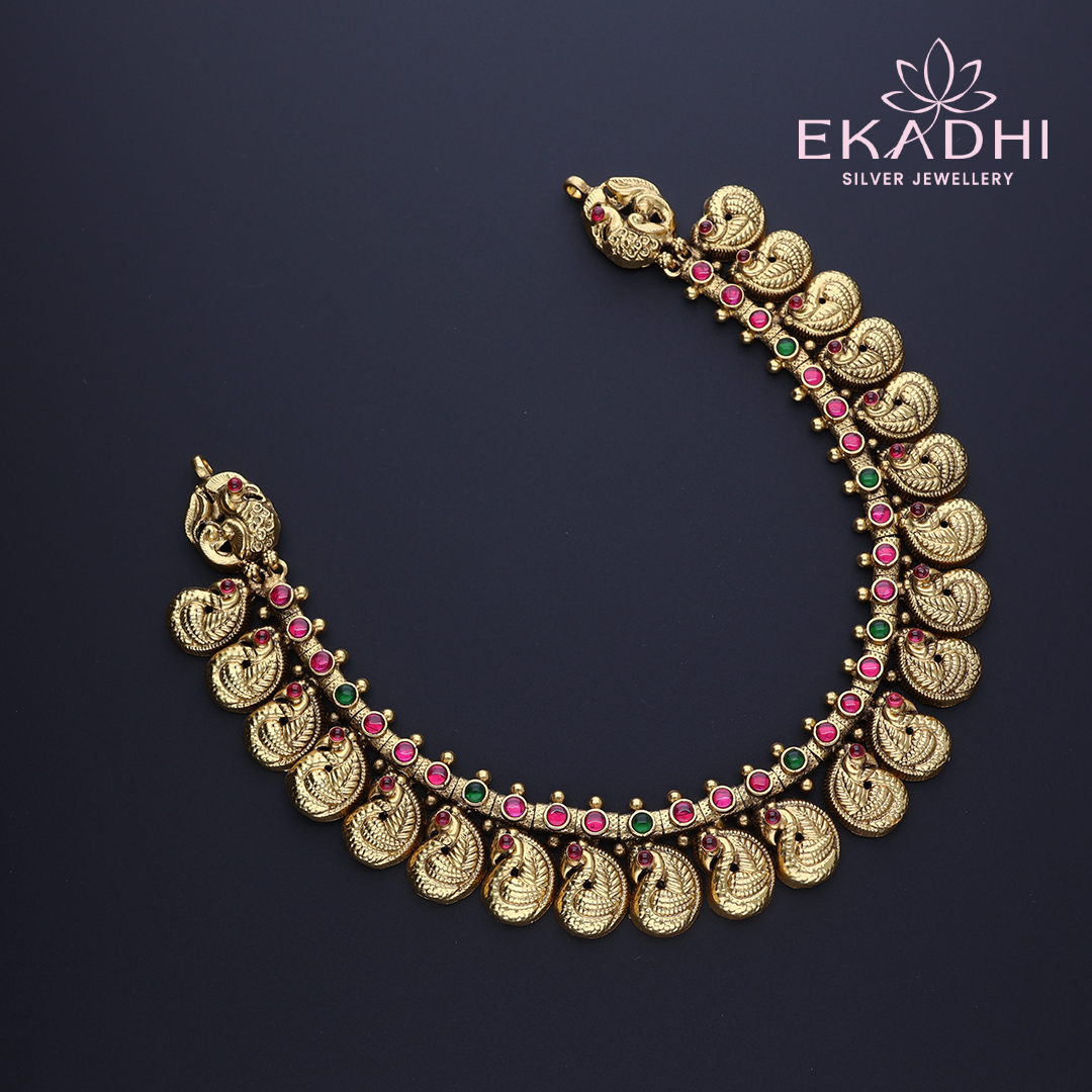 HJ4017 – Mango Design Nakshi Necklace