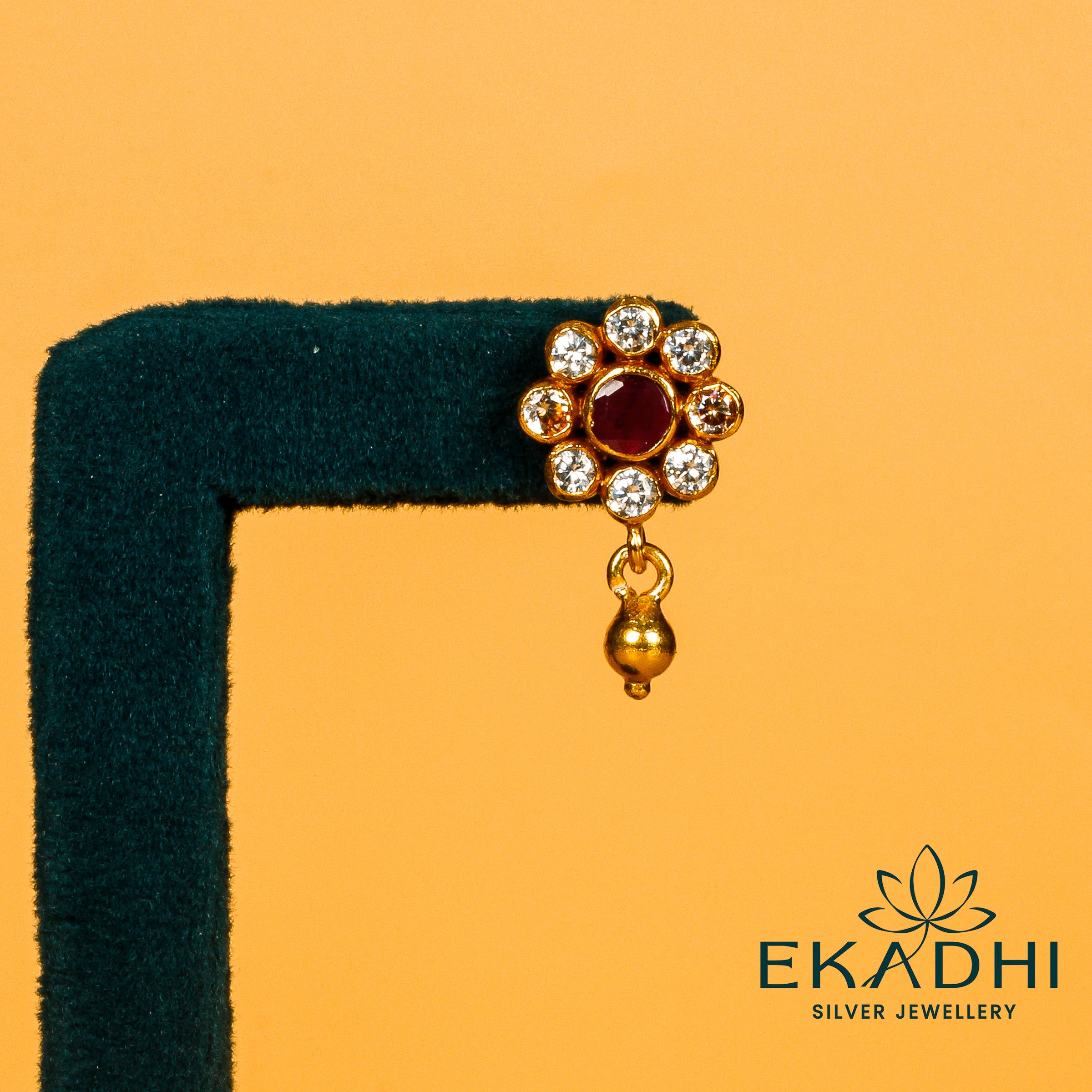 HJ41525 - NAKSHI CZ EARRING