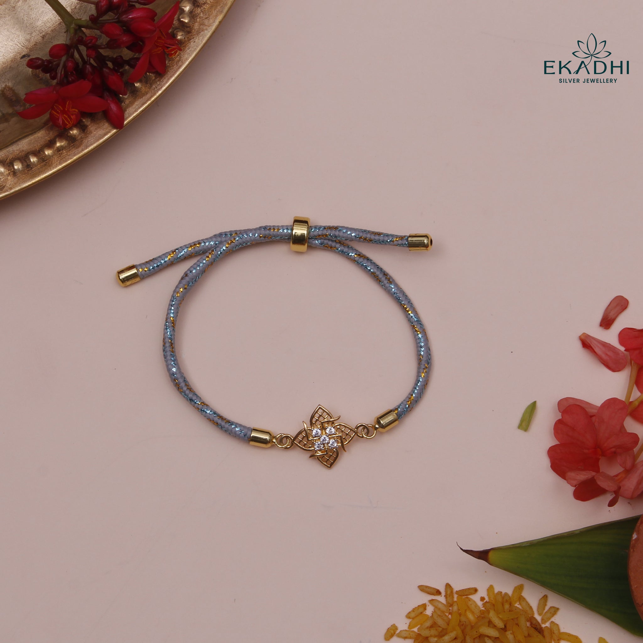 HJ49086 - SILVER RAKHI