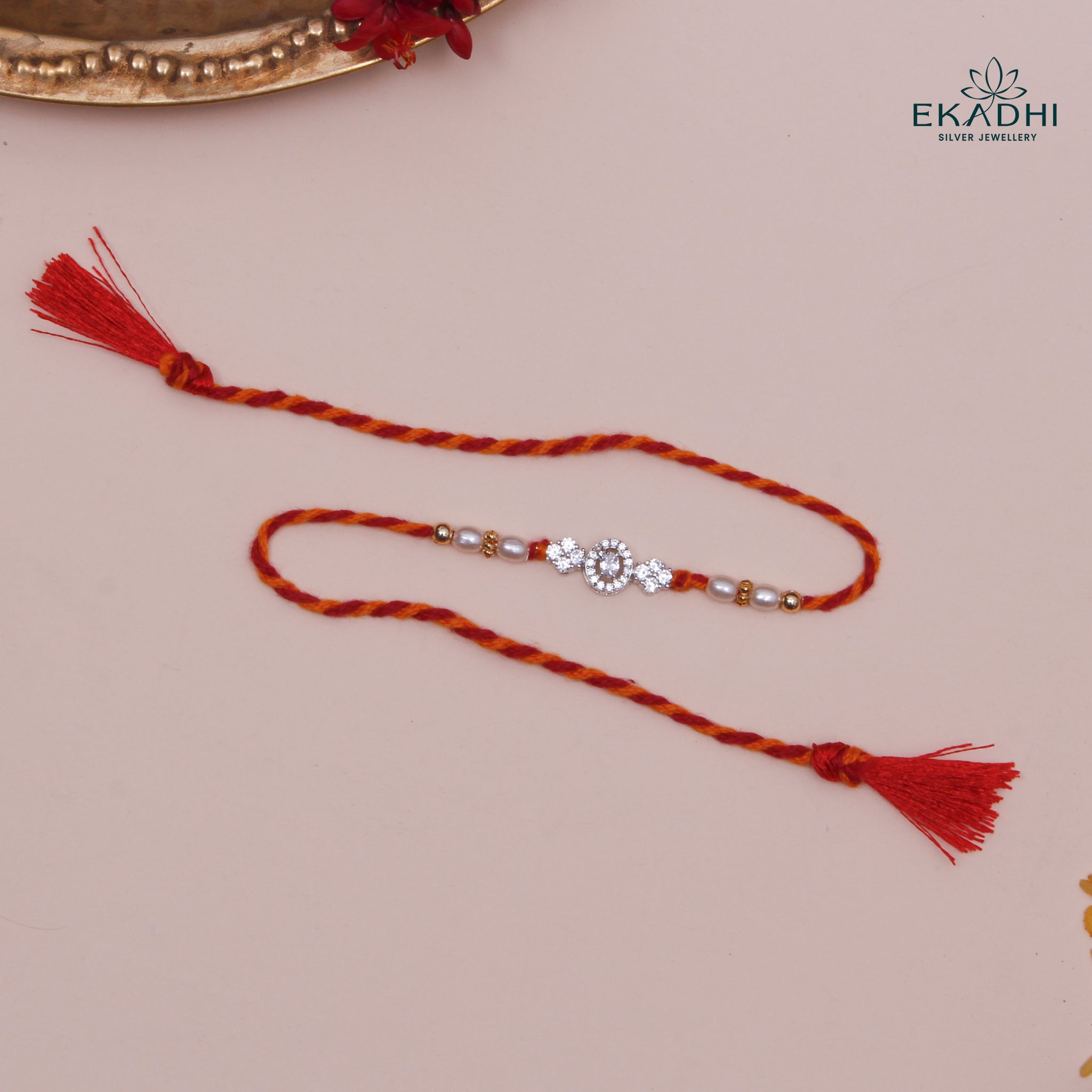 HJ49411 - SILVER RAKHI