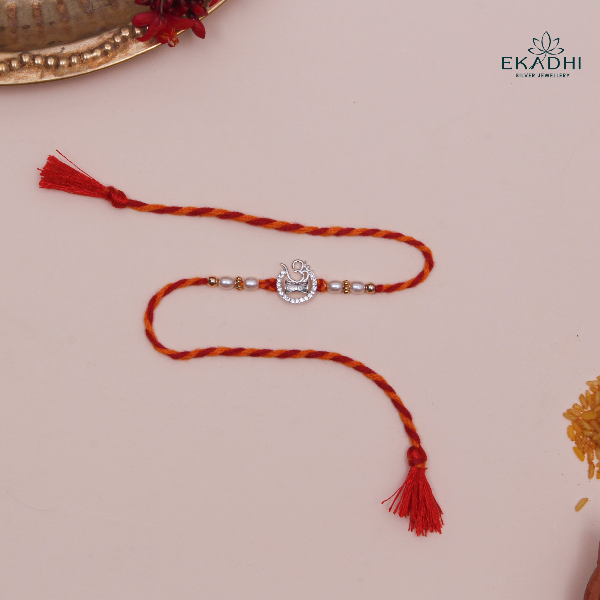 HJ49511 - SILVER RAKHI