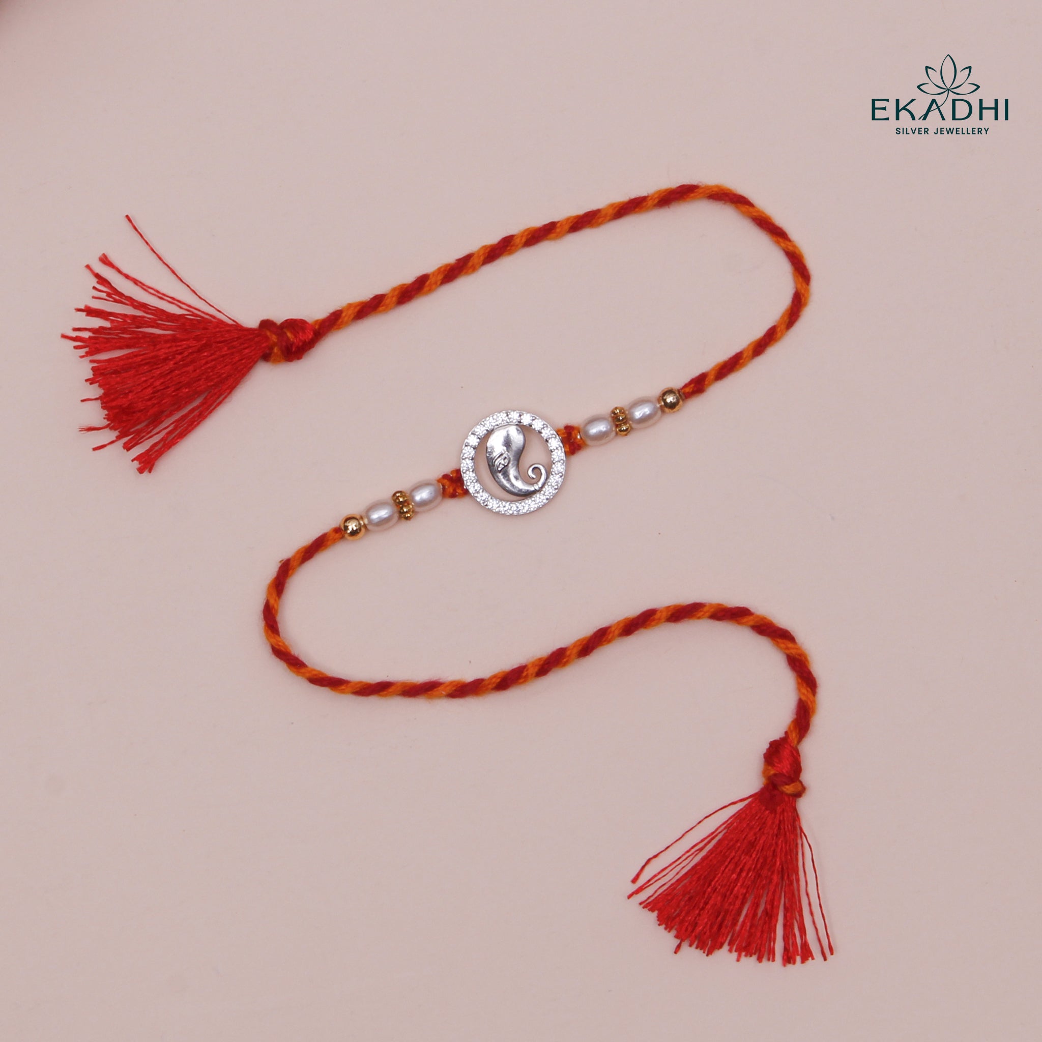 HJ49525 - SILVER RAKHI