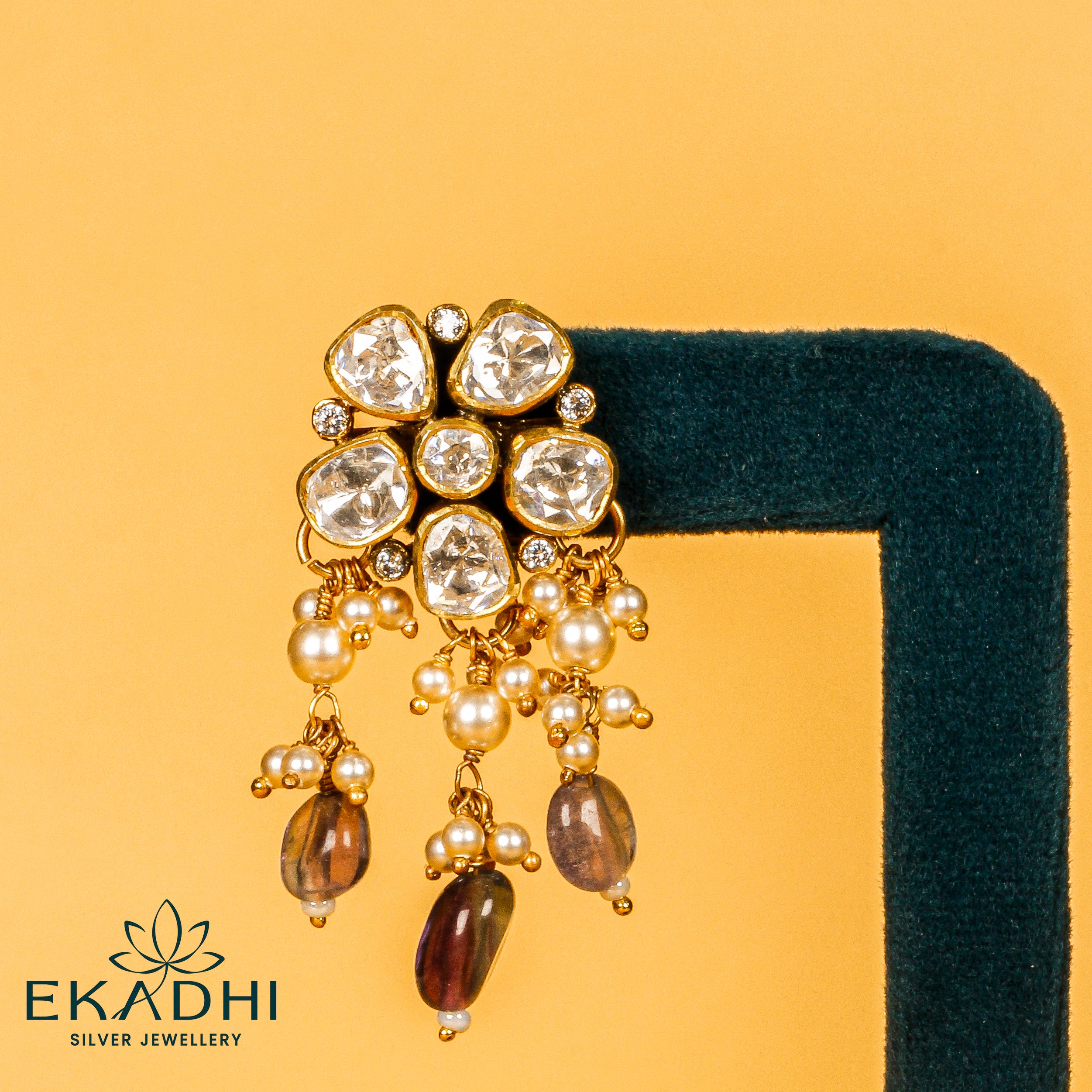 HJ5533 - MOISSANITE EARRING