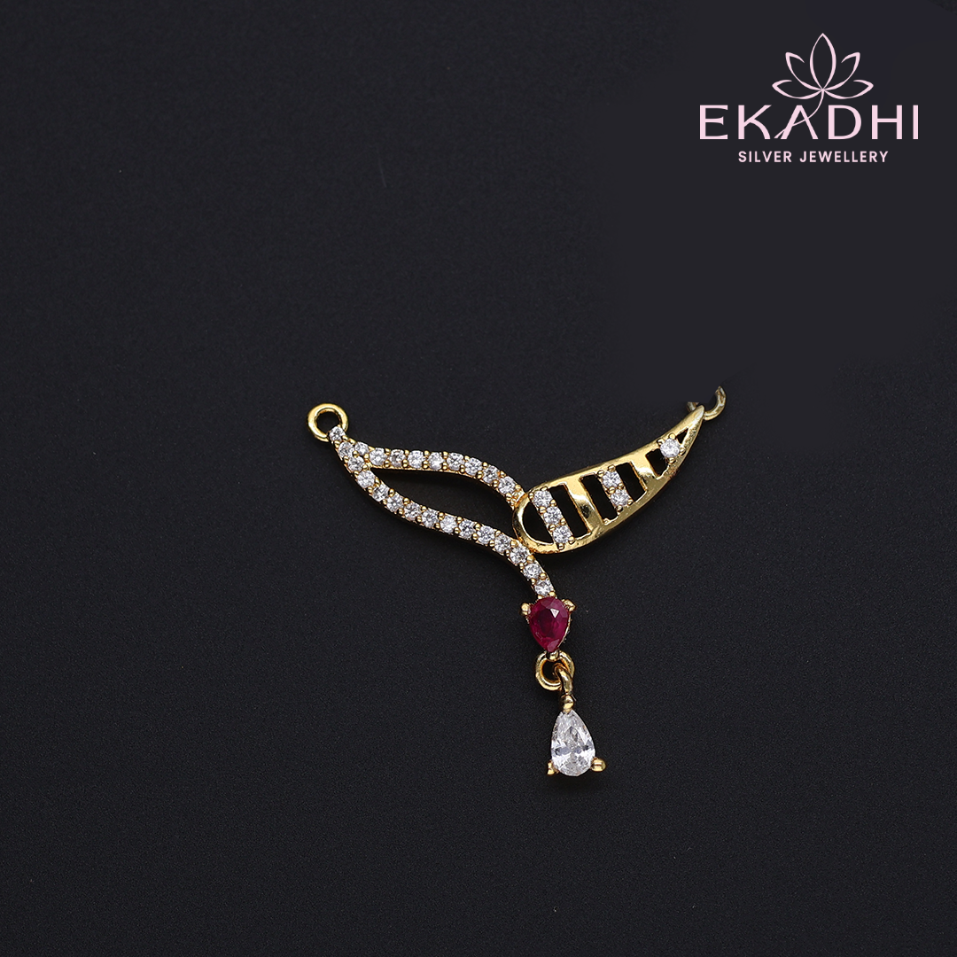 HJ5669 - CZ Black Bead Pendant