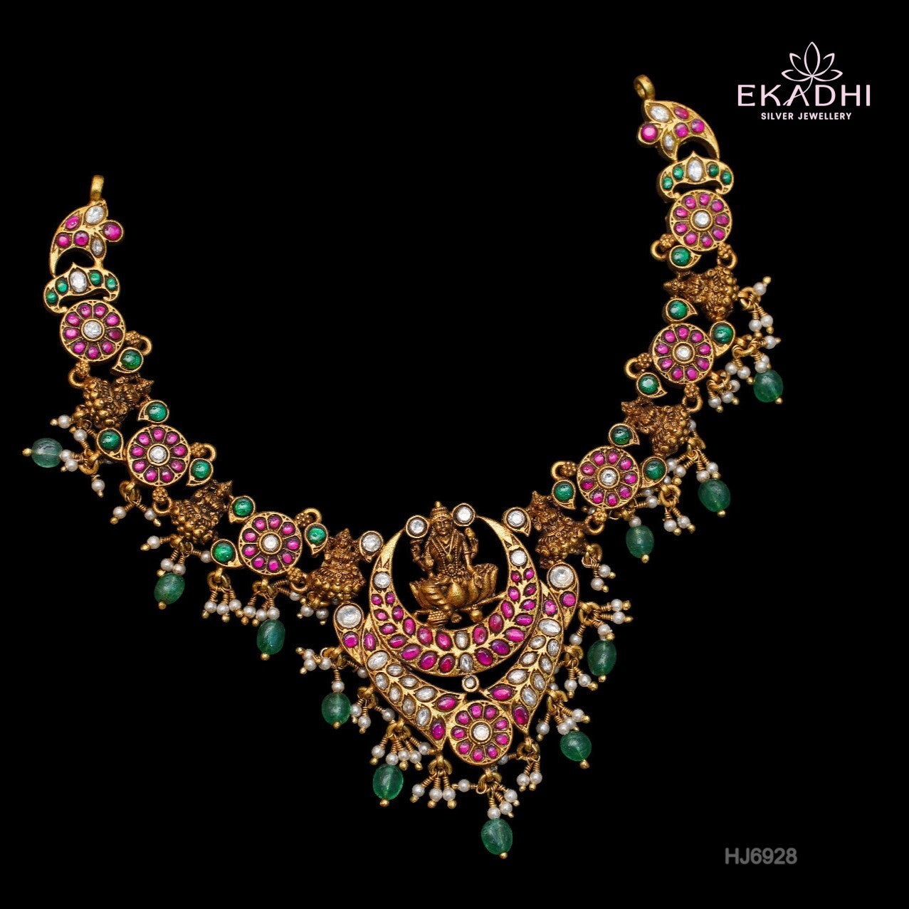HJ6928-Nakshi Kundan Necklace
