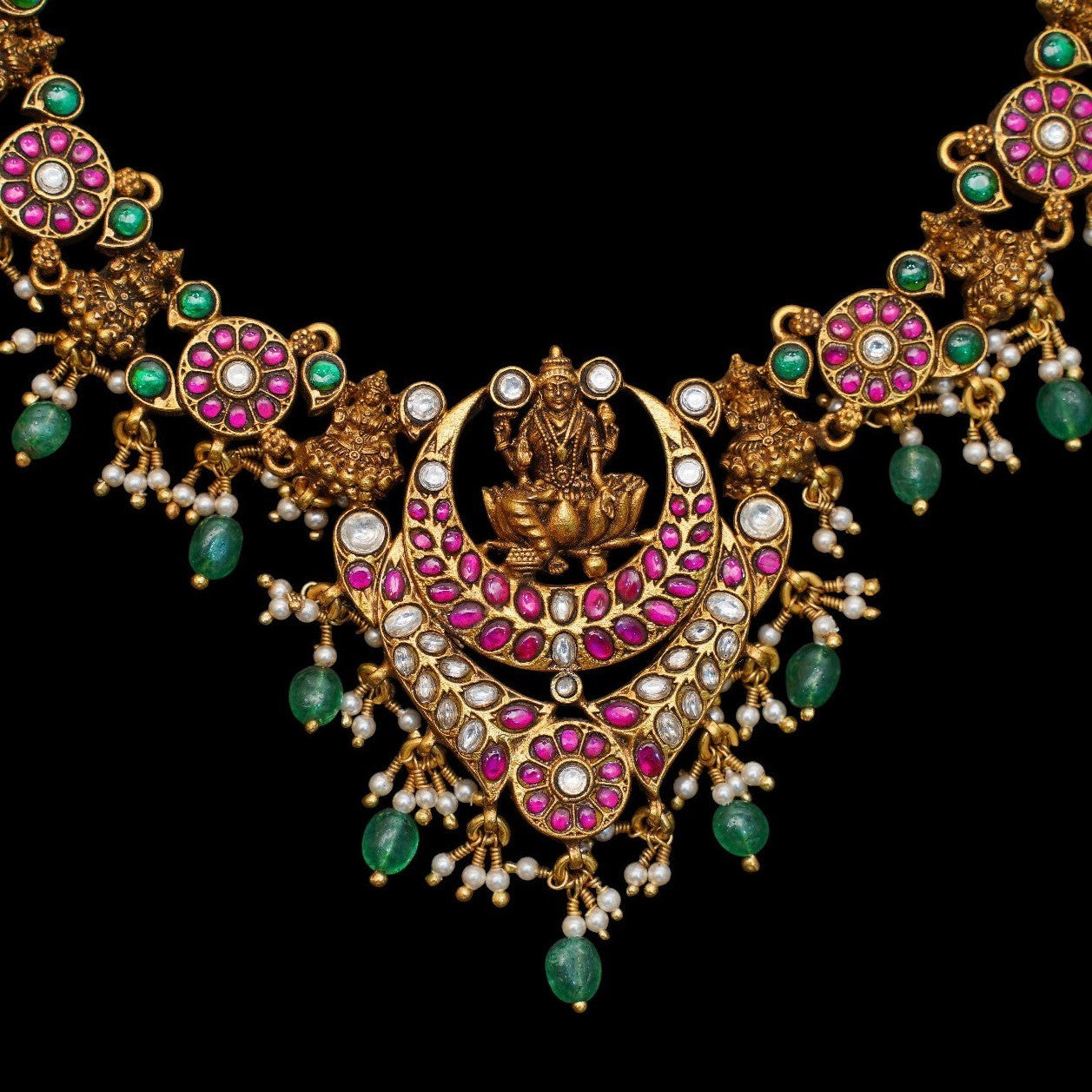 HJ6928-Nakshi Kundan Necklace