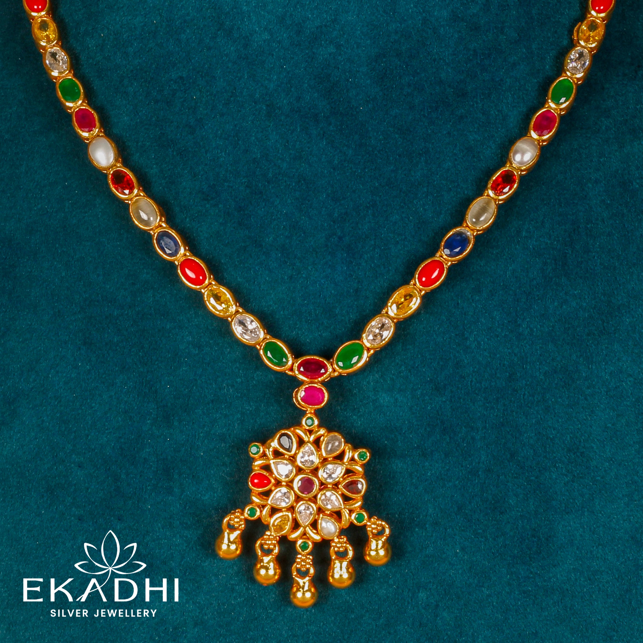 HJ7118 - NAKSHI CZ NECKLACE