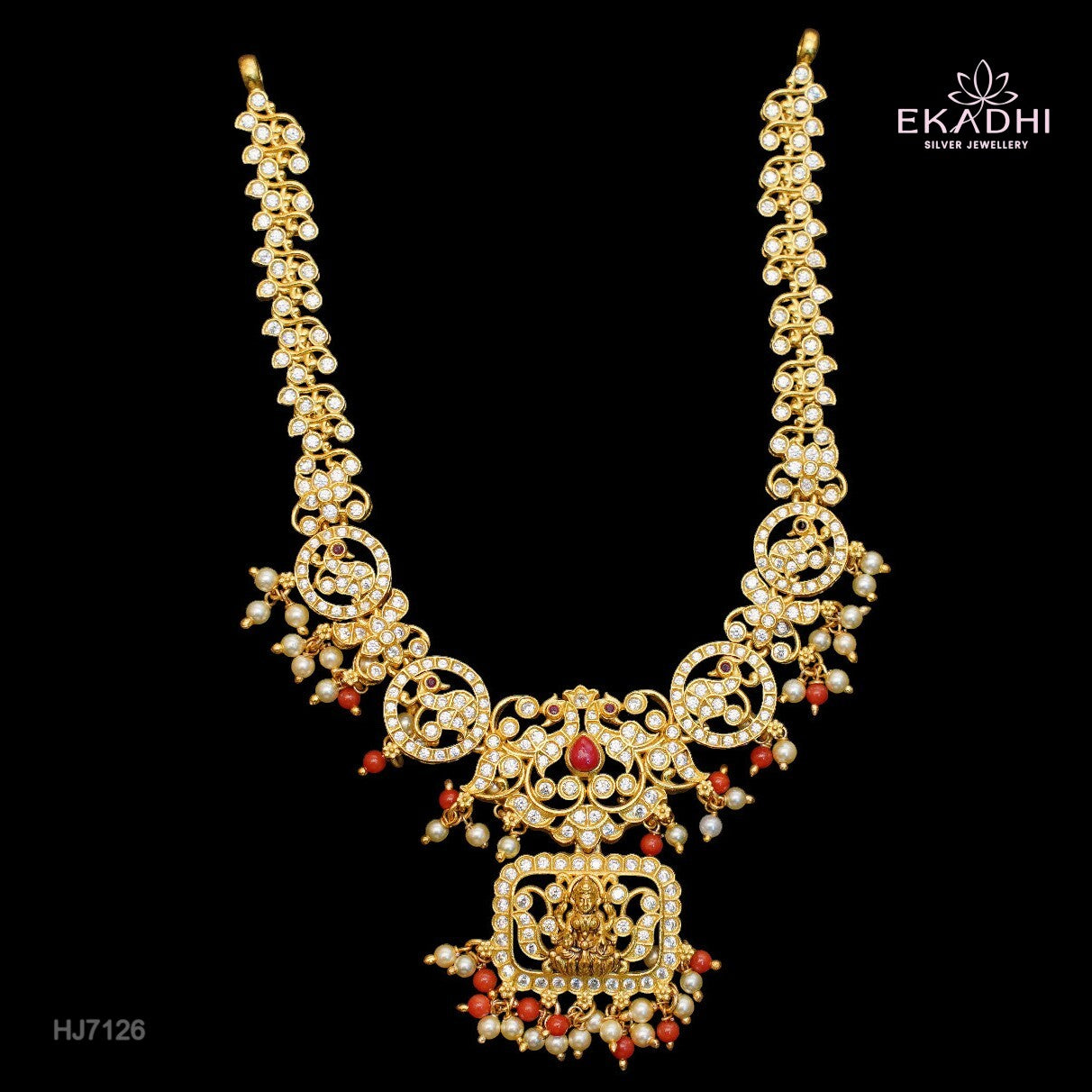 HJ7126 - Nackshi CZ  Necklace