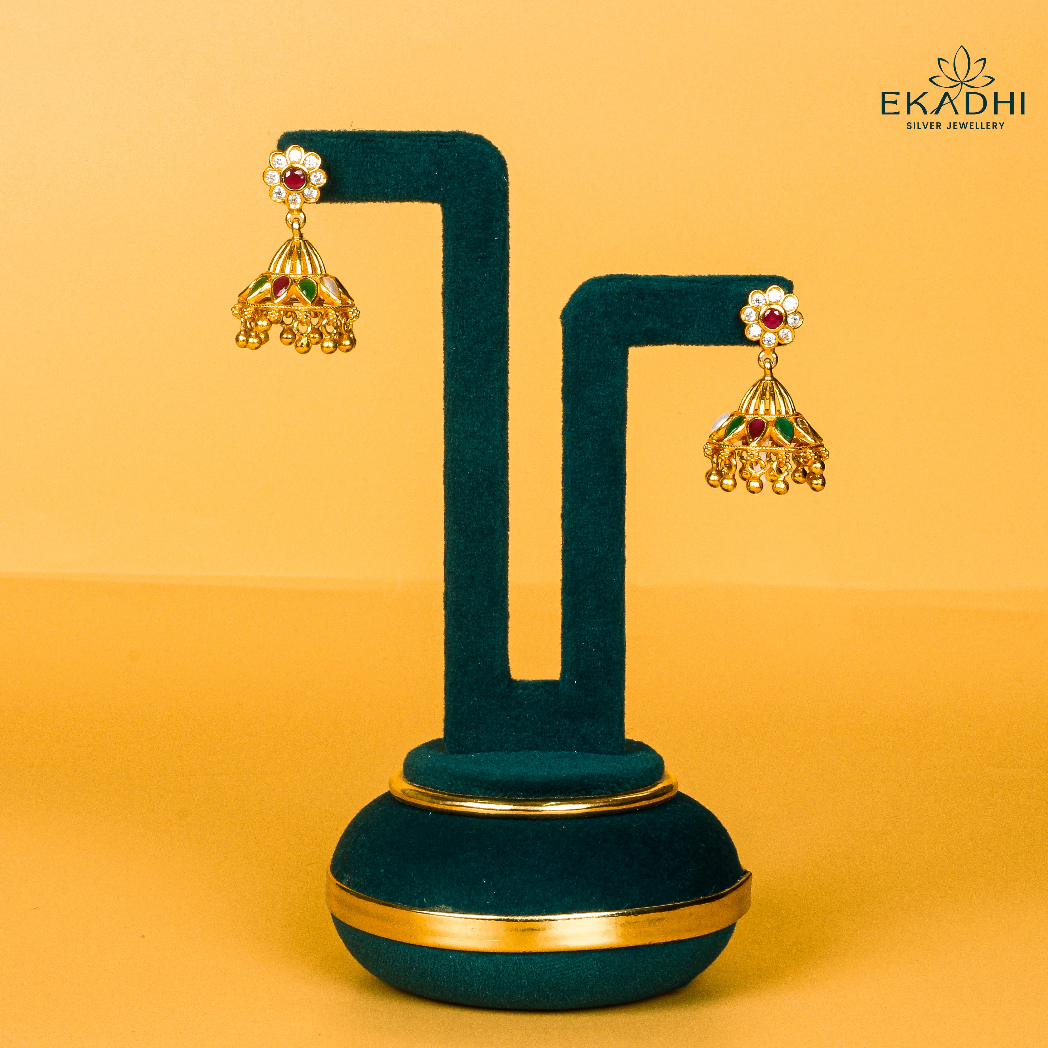HJ9704 - NAKSHI CZ JHUMKA