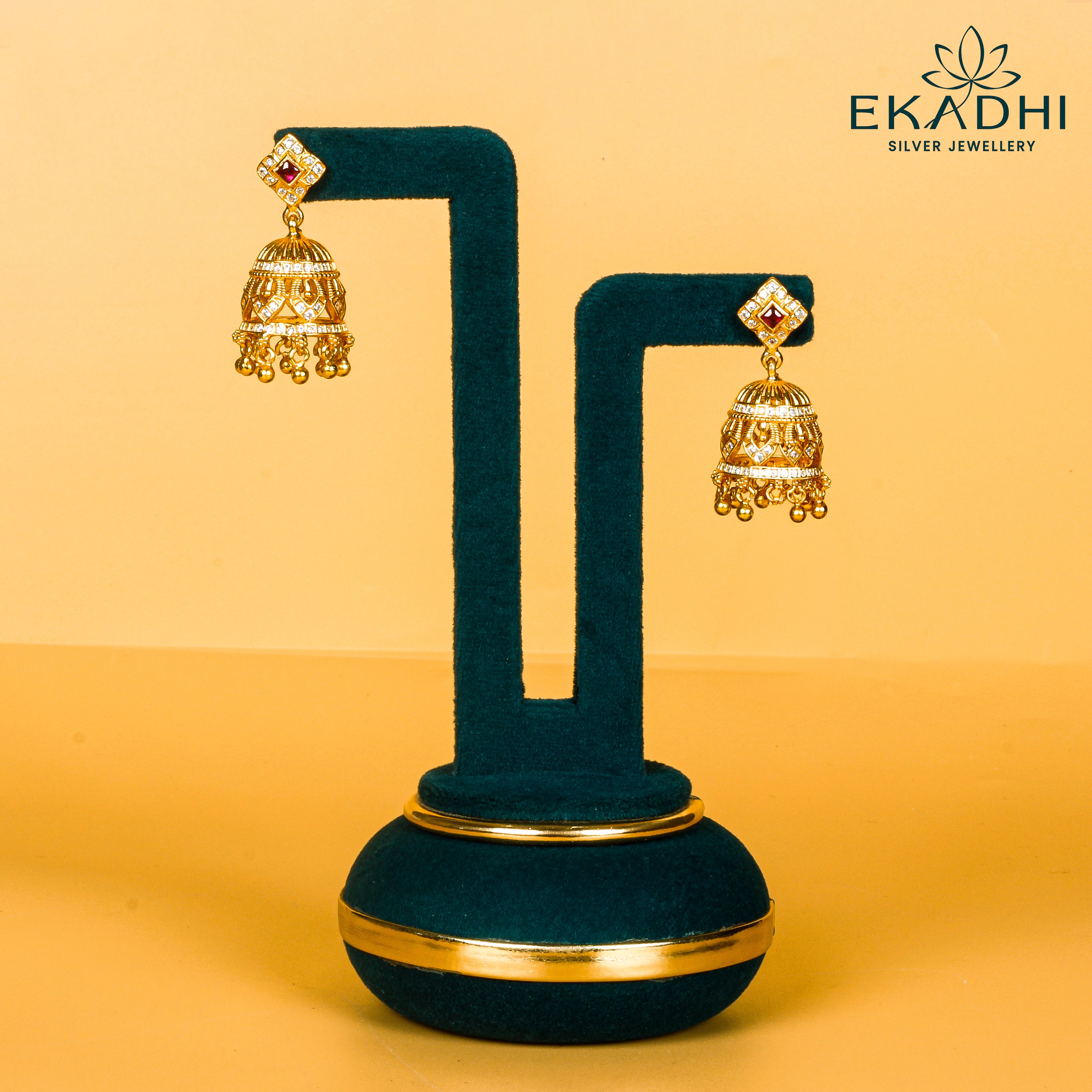 HJ9715 - NAKSHI CZ JHUMKA