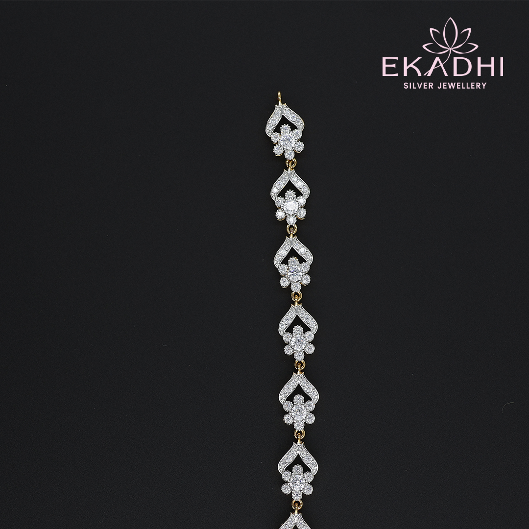 HJ10630 – Premium CZ Haram with Green Beads and Pendant
