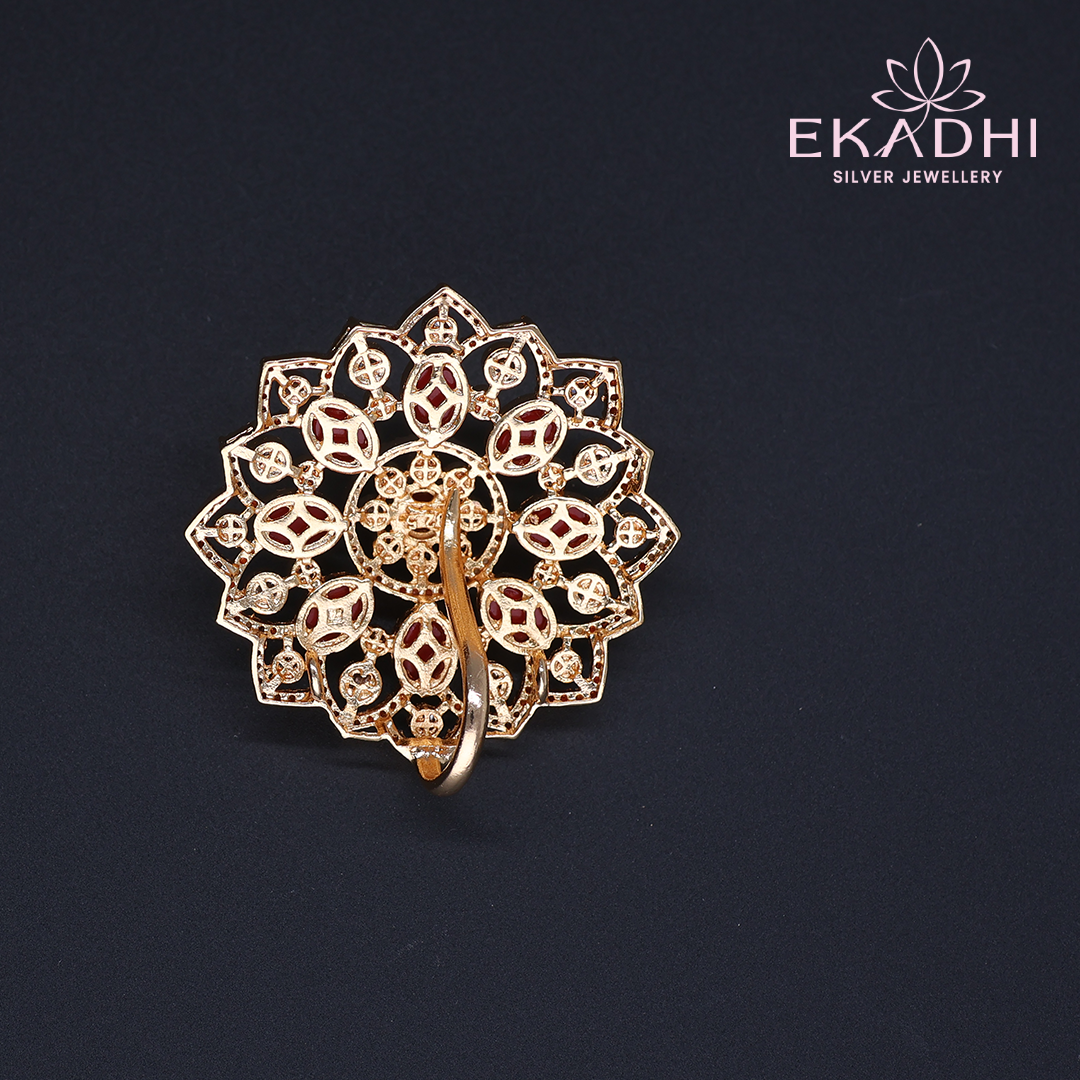 HJ11608 – Red CZ Pendant with Traditional Appeal