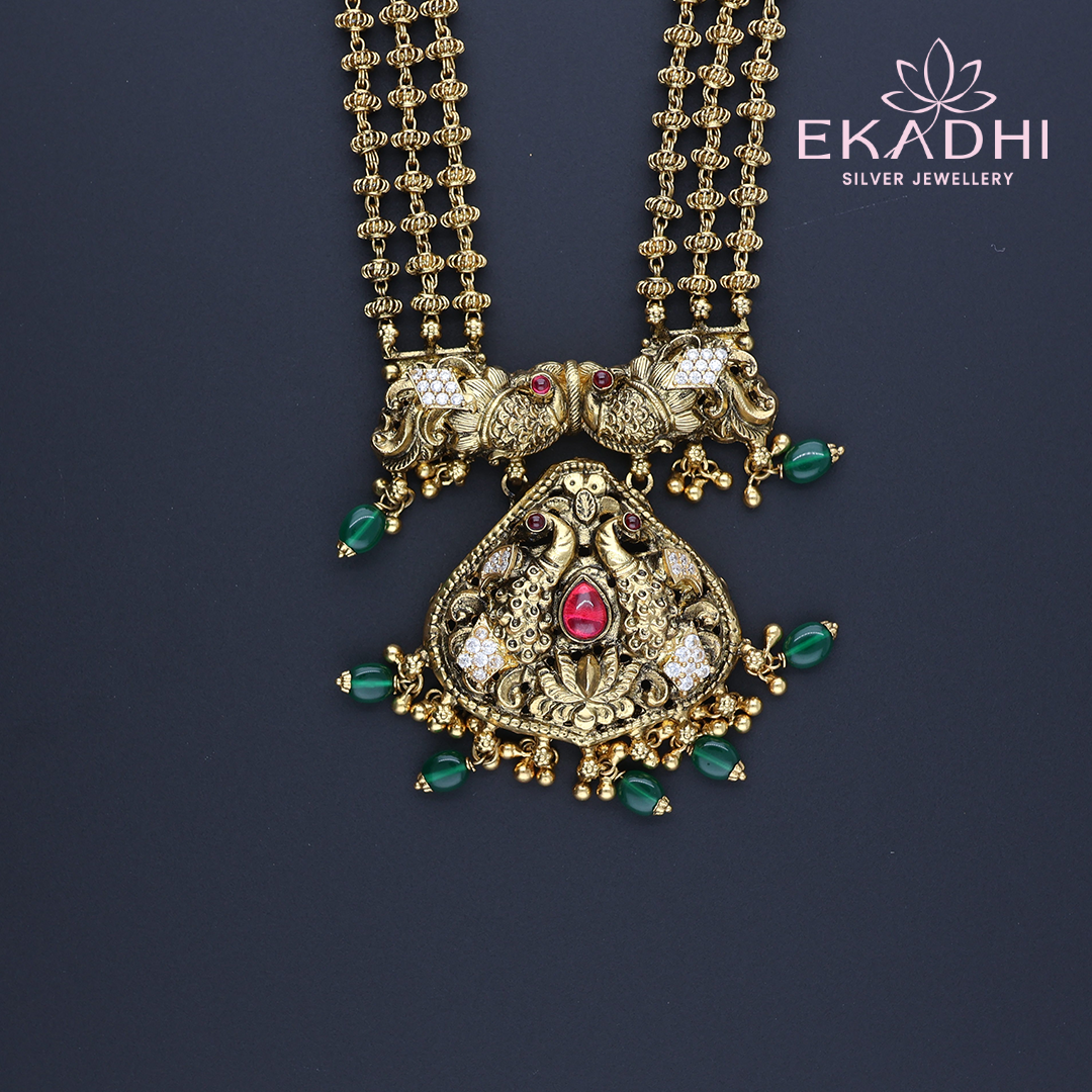 HJ11870 – Stringed CZ Nakshi Necklace