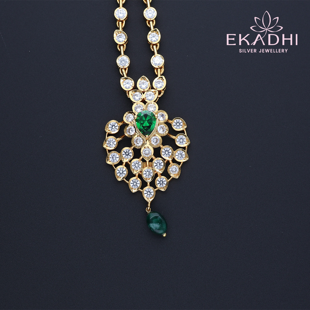 HJ11924 – Simple Yet Elegant Nakshi CZ Necklace